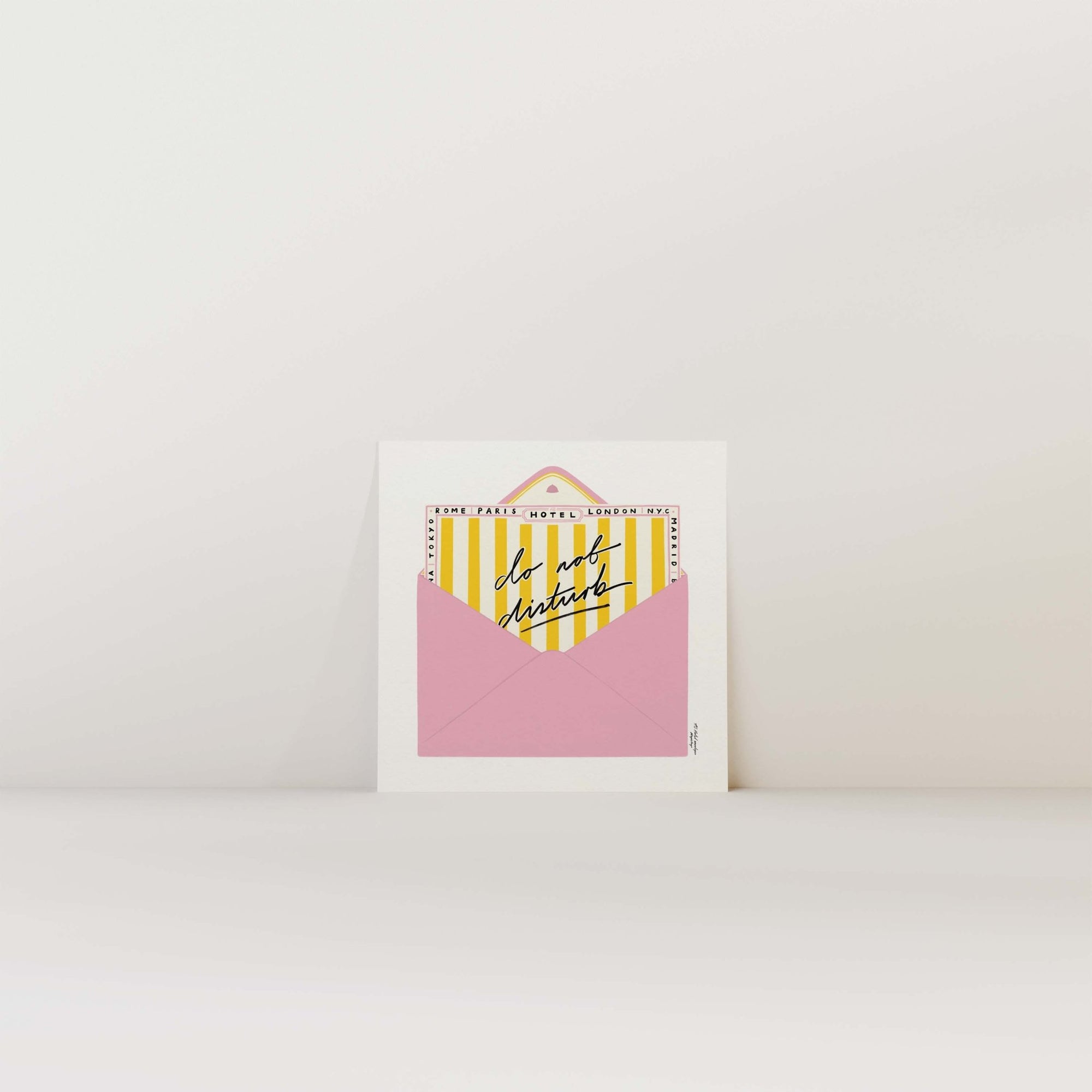 Do Not Disturb Print - Square - 10"x10" - Print Nephtys Illustrated Modern Love Store Glasgow