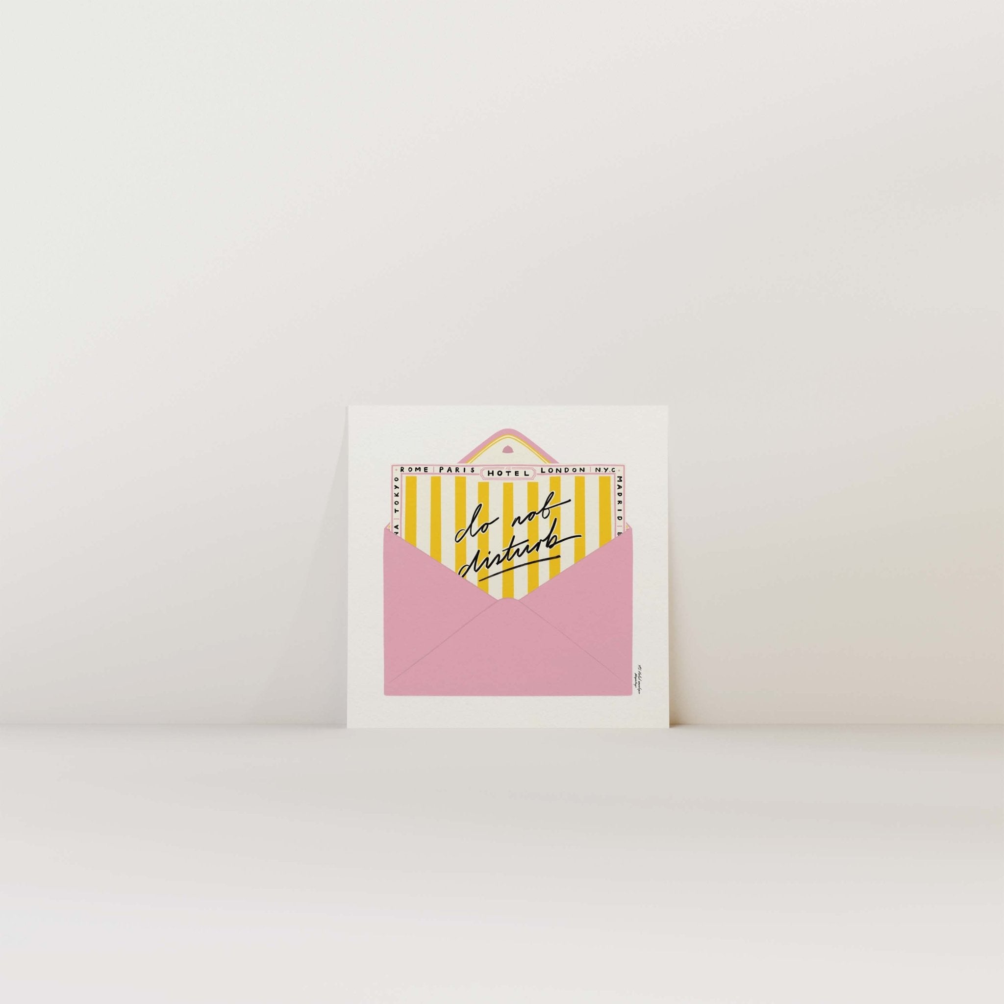 Do Not Disturb Print - Square - 10"x10" - Print Nephtys Illustrated Modern Love Store Glasgow