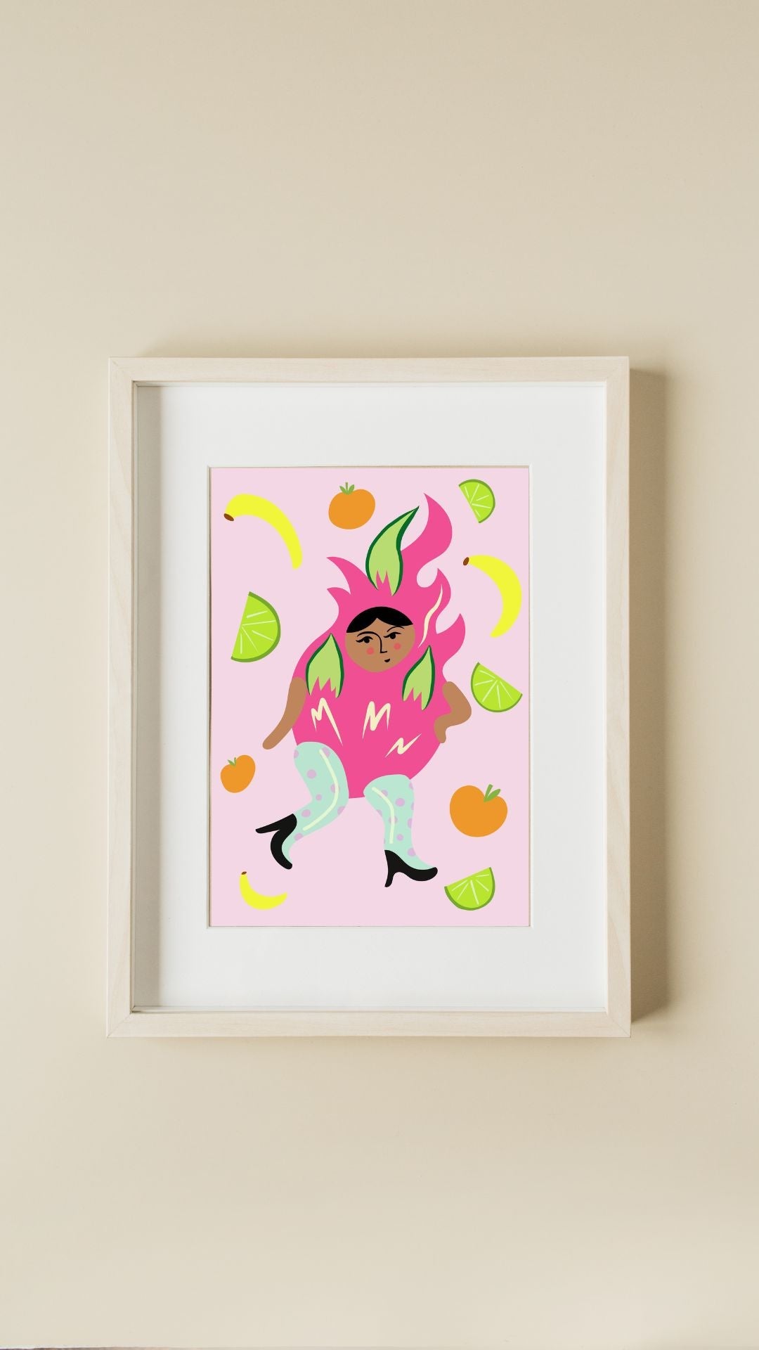 Dragon Fruit Dance Print - Print Hannah Budd Modern Love Store Glasgow
