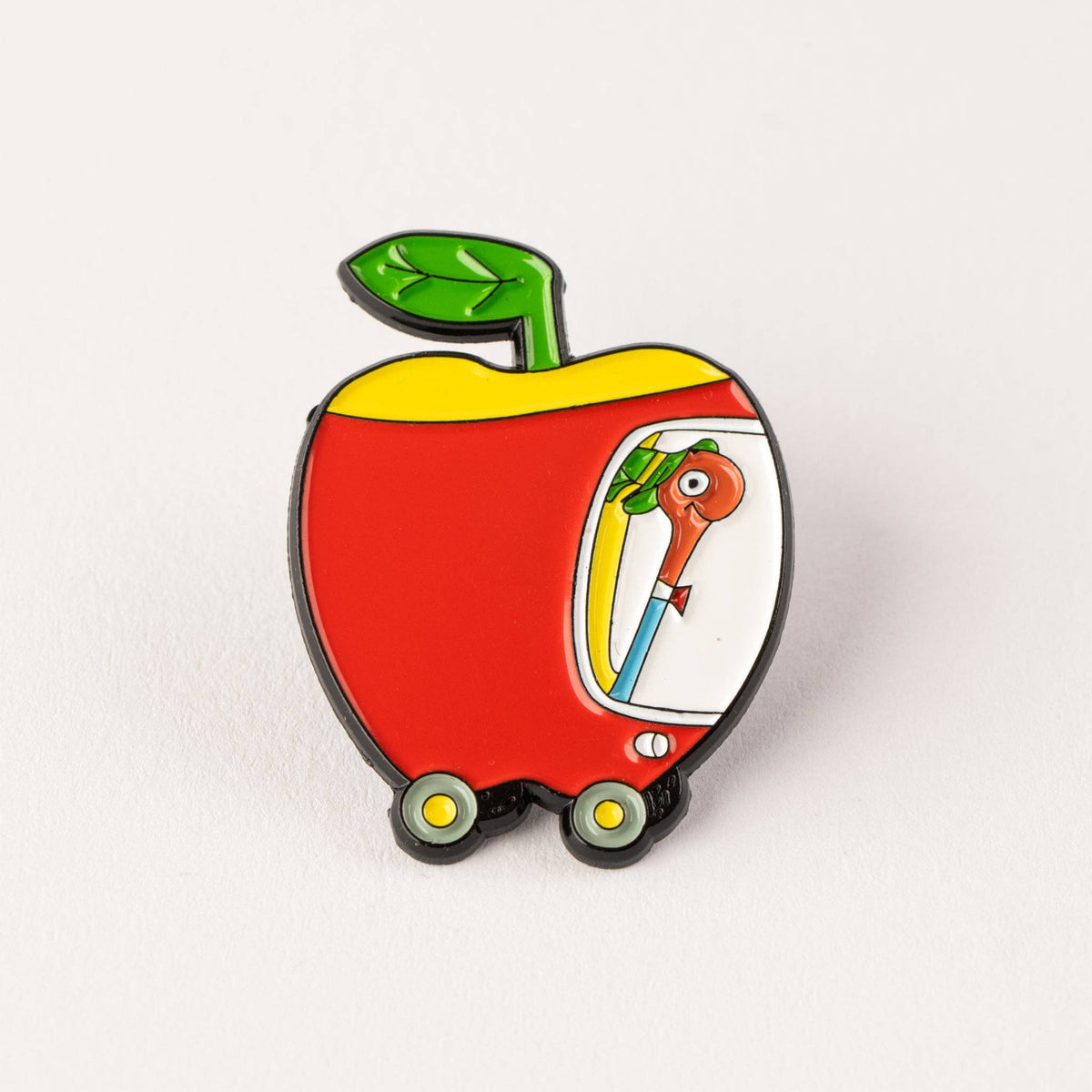 Magpie x Richard Scarry Applecar enamel pin
