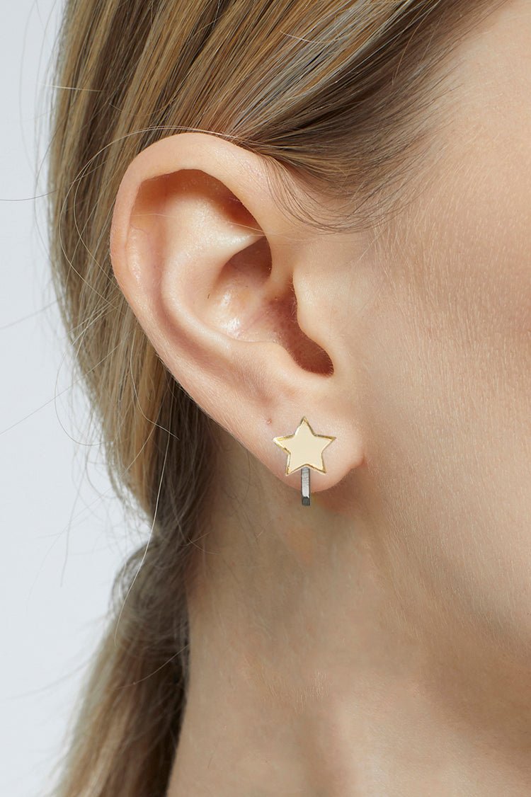 Star Clip on Studs - Gold accessories  earrings