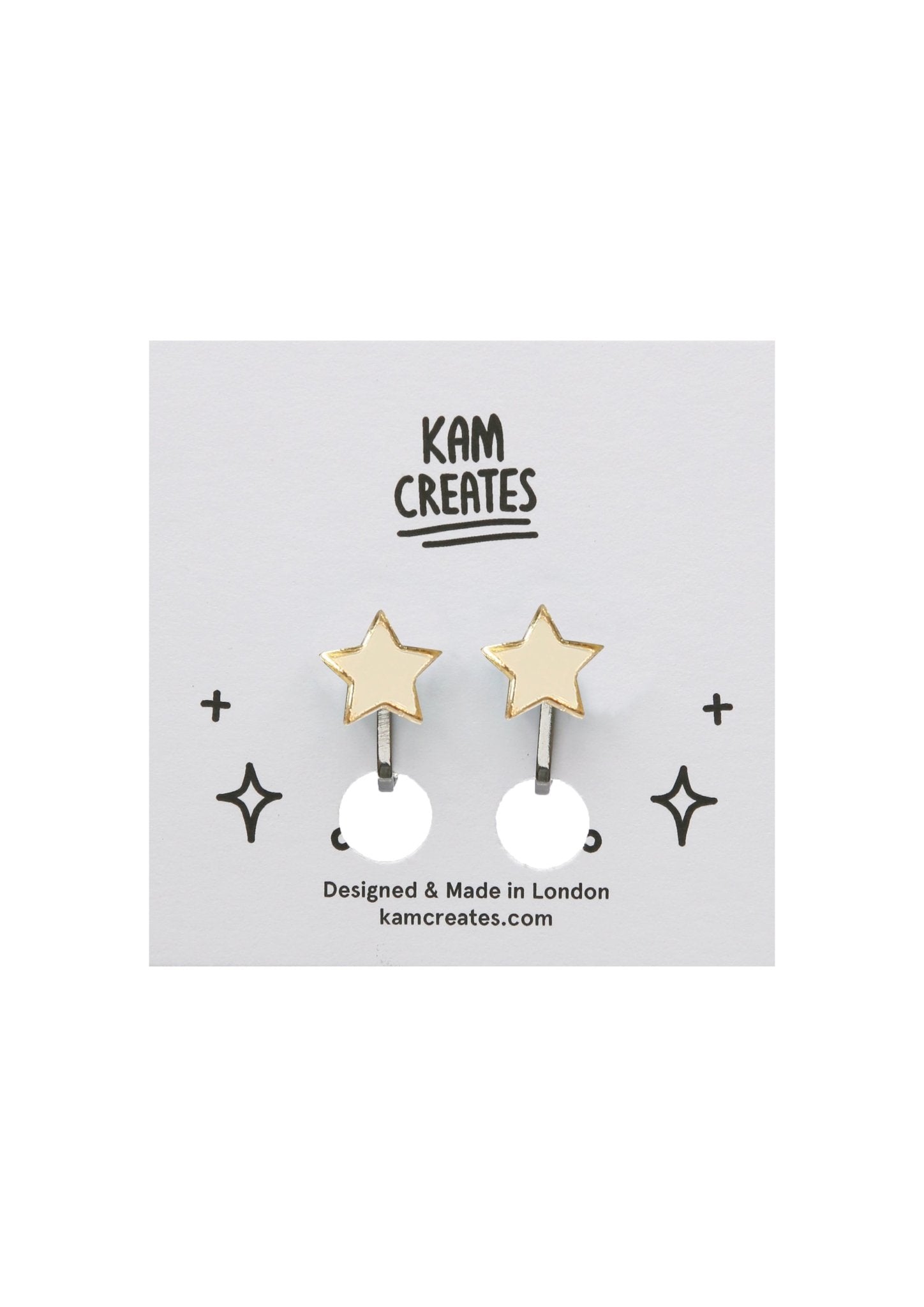 Star Clip on Studs - Gold accessories  earrings