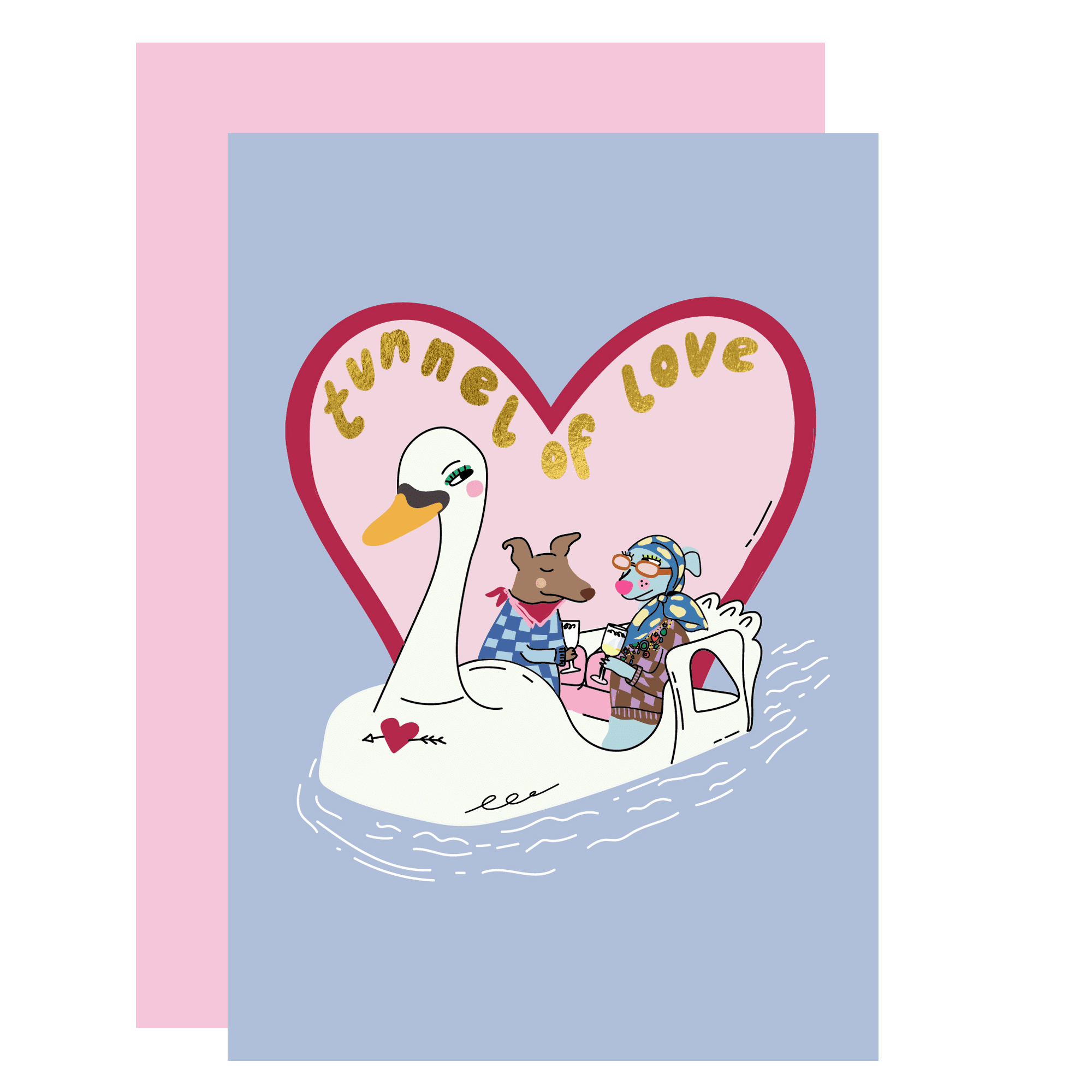 Love tunnel, Valentine's day love and anniversary card anniversary 