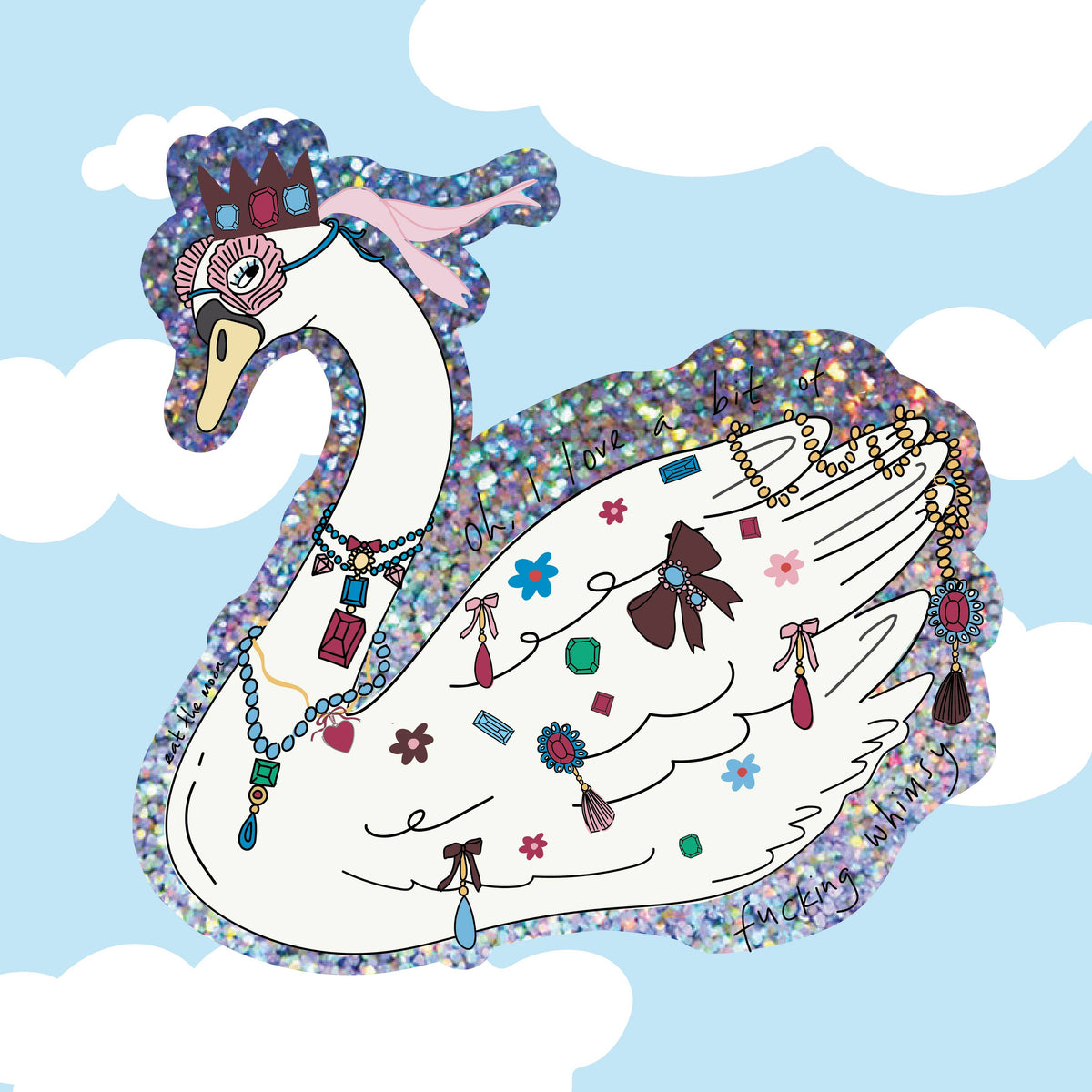 Swan Vinyl Sticker