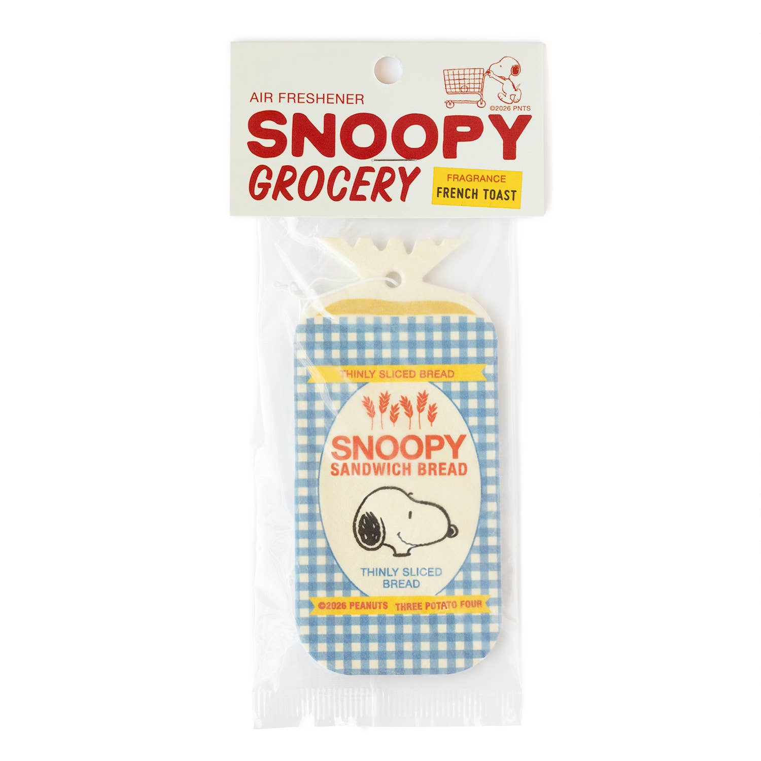 Snoopy Bread air freshener by Three Potato Four, part of the Peanuts Grocery range