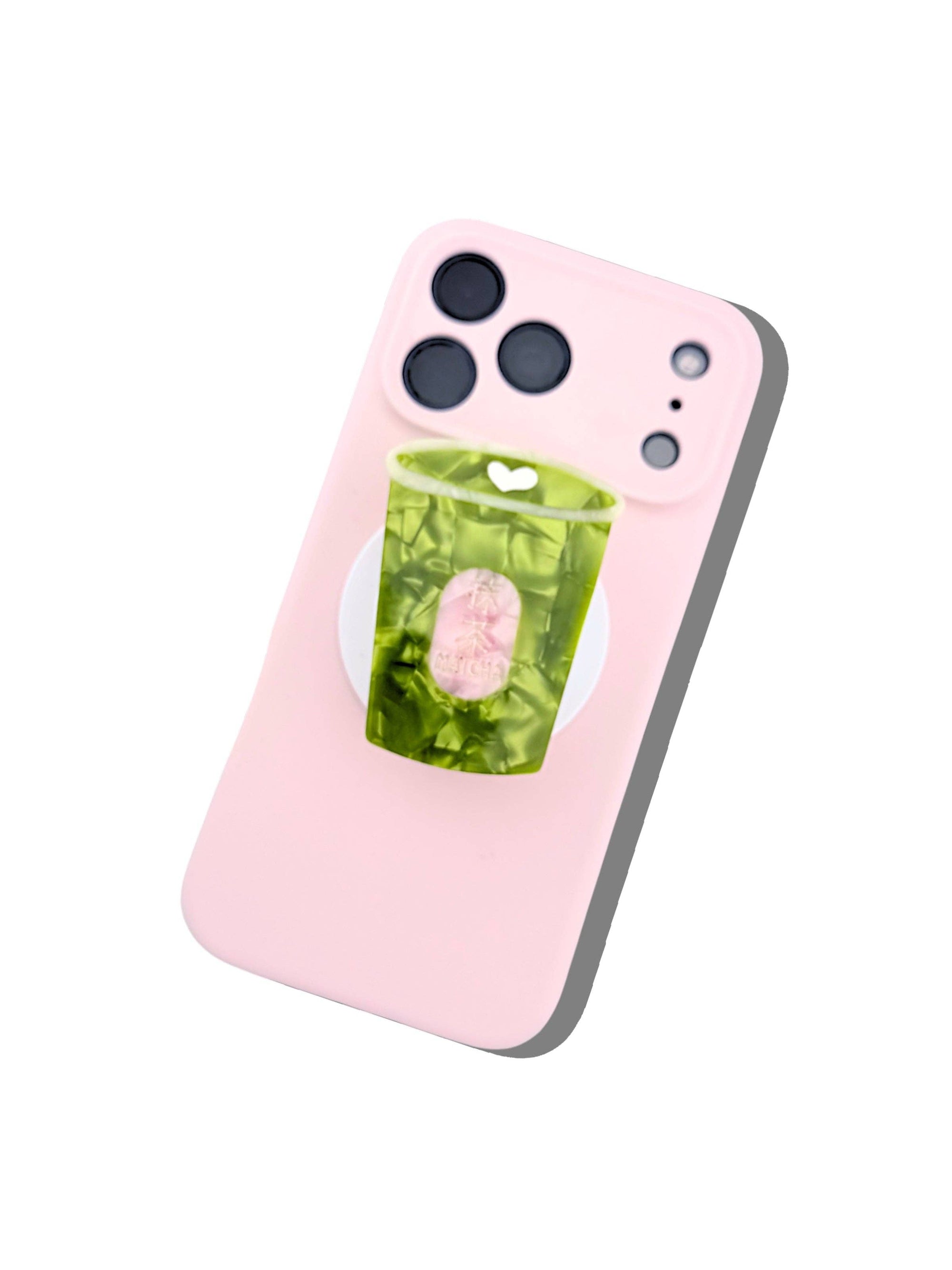 Hand-painted Phone Grip Charm | Matcha | Eco Friendly
