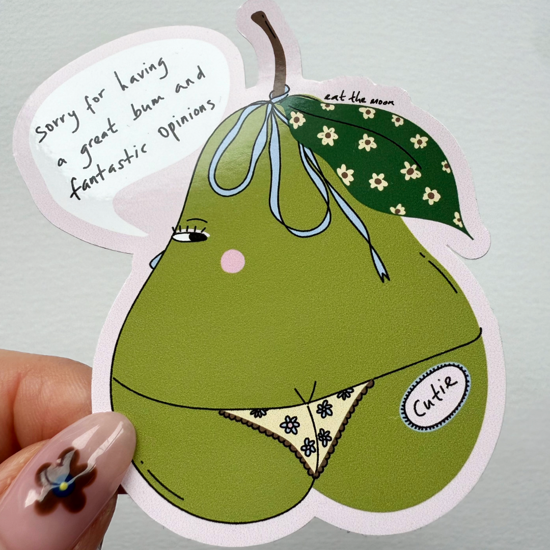 Pear Vinyl Sticker
