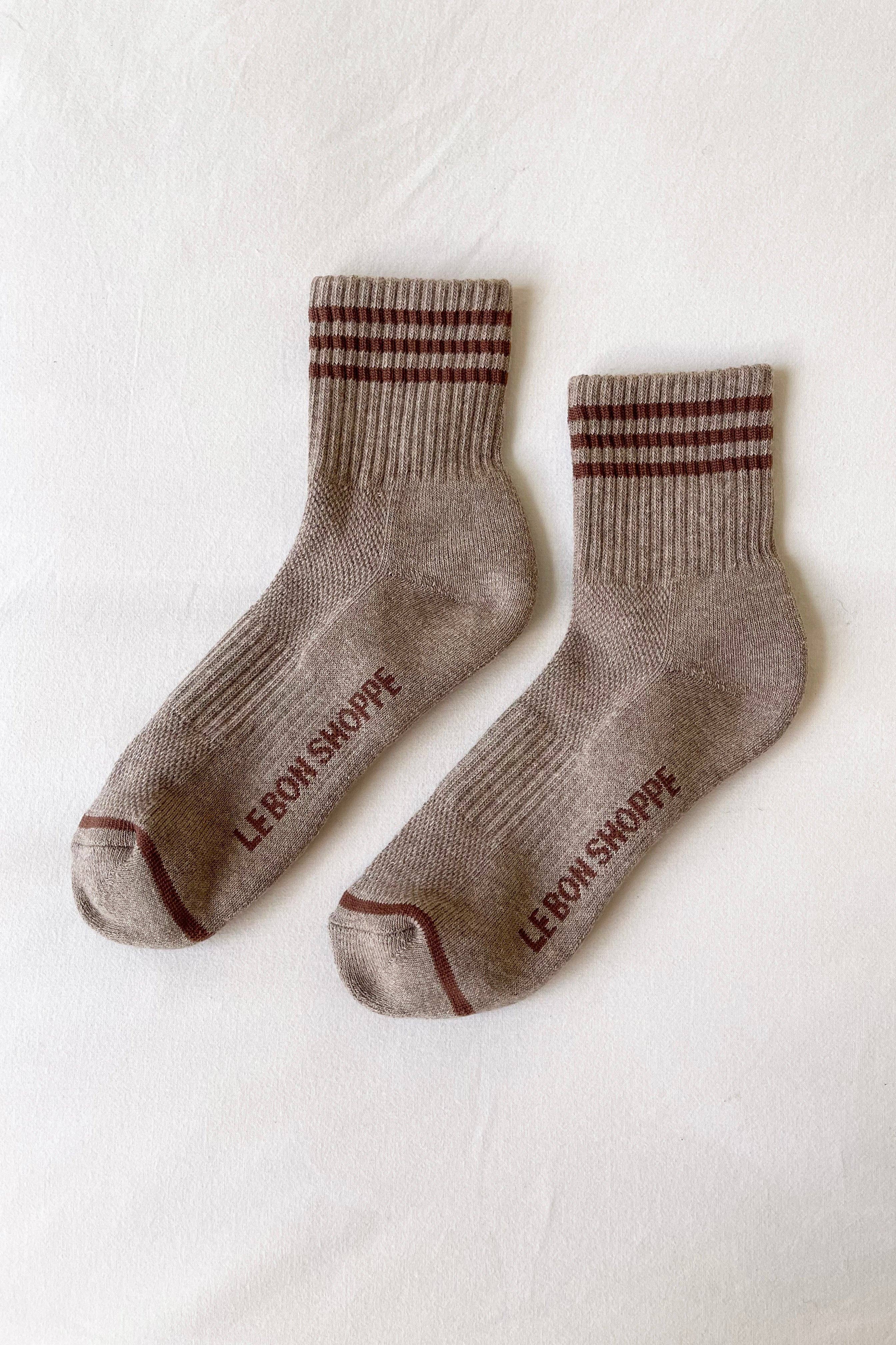 Le Bon Shoppe Girlfriend Socks: Mahogany