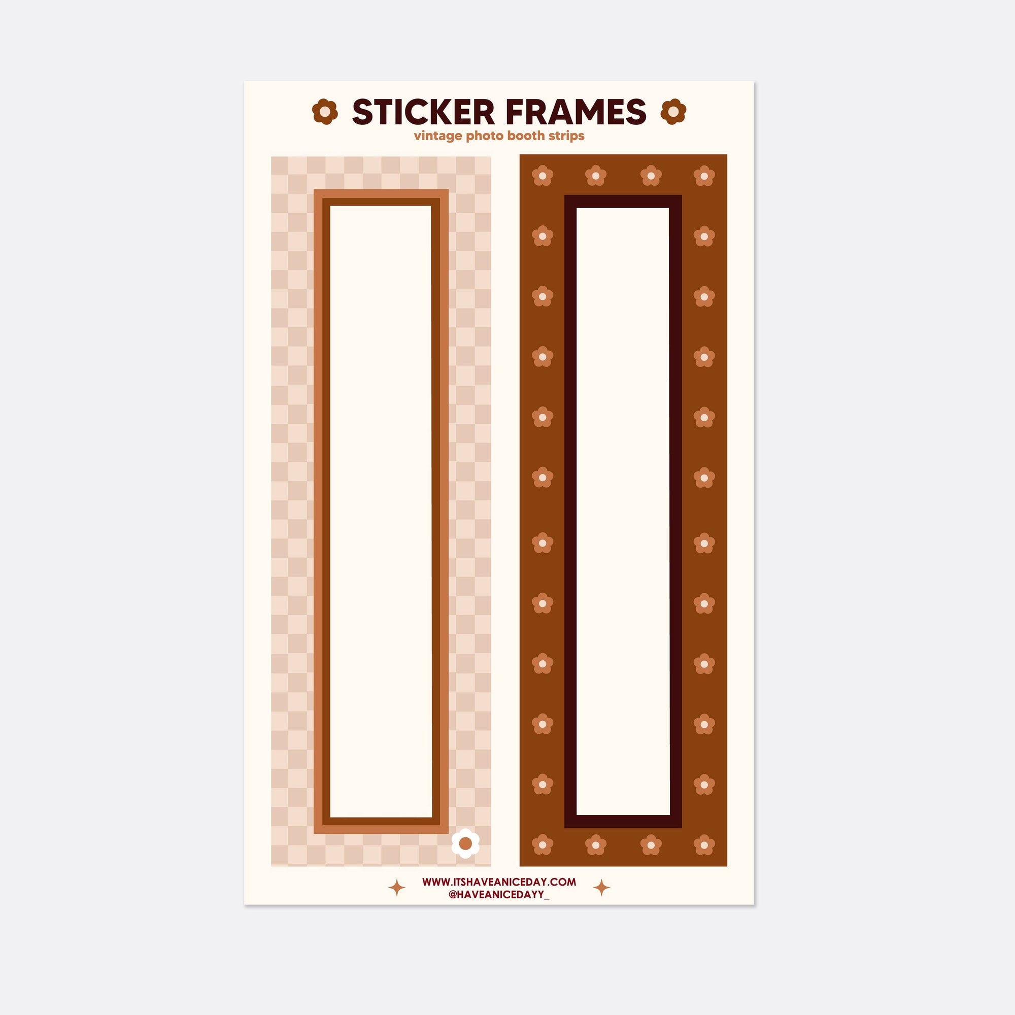 Vintage Photobooth Sticker Frame - Forever & Always