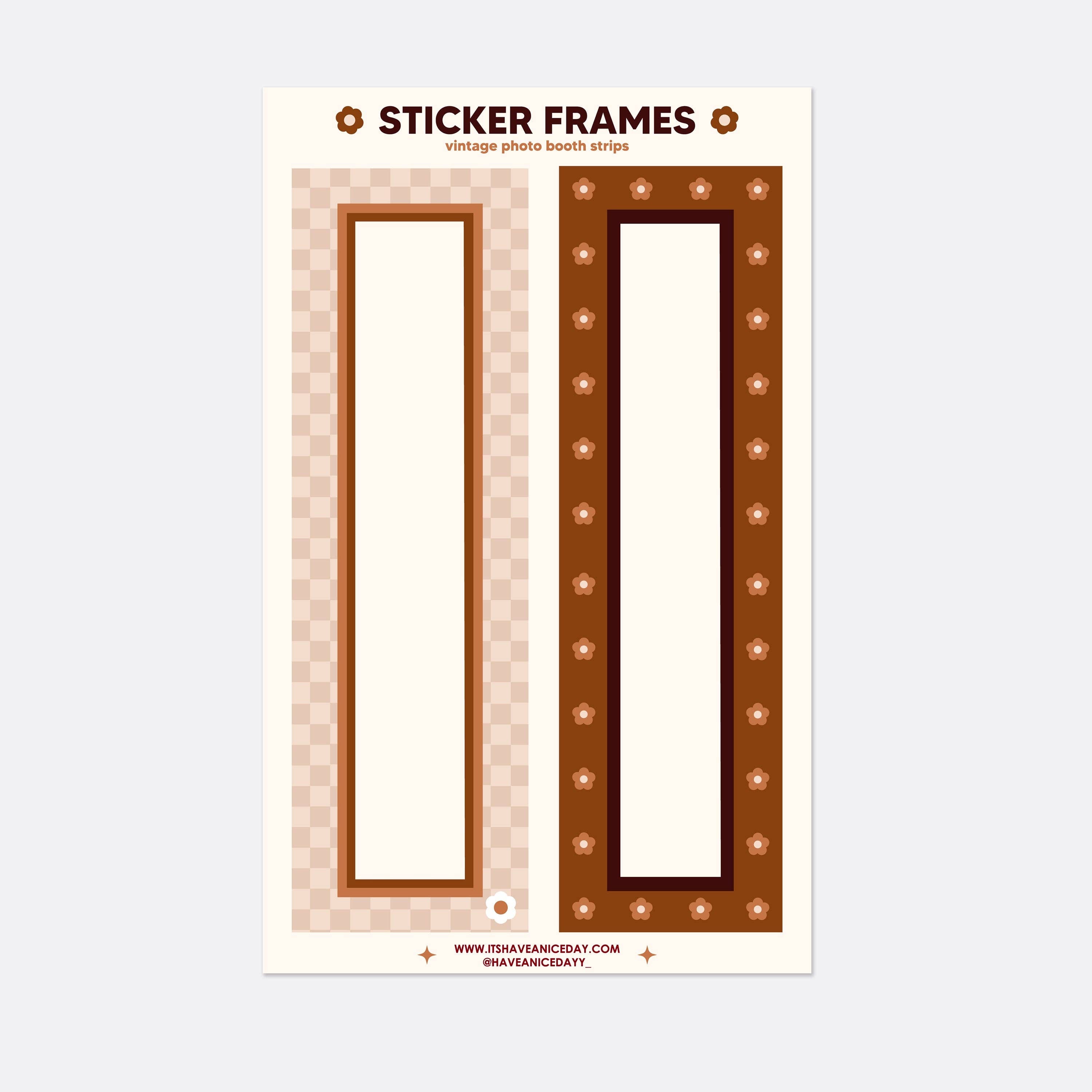 Vintage Photobooth Sticker Frame - Forever & Always