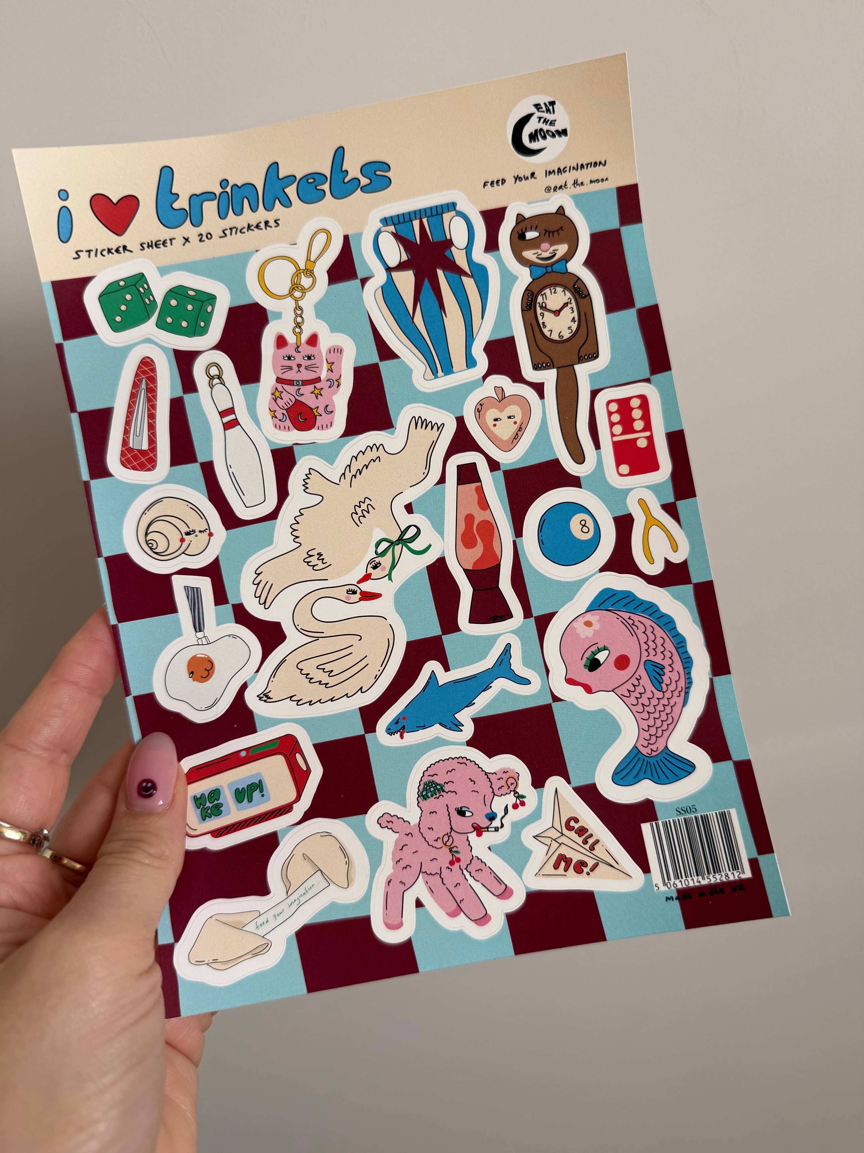 Eat The Moon A5 Sticker Sheet -
