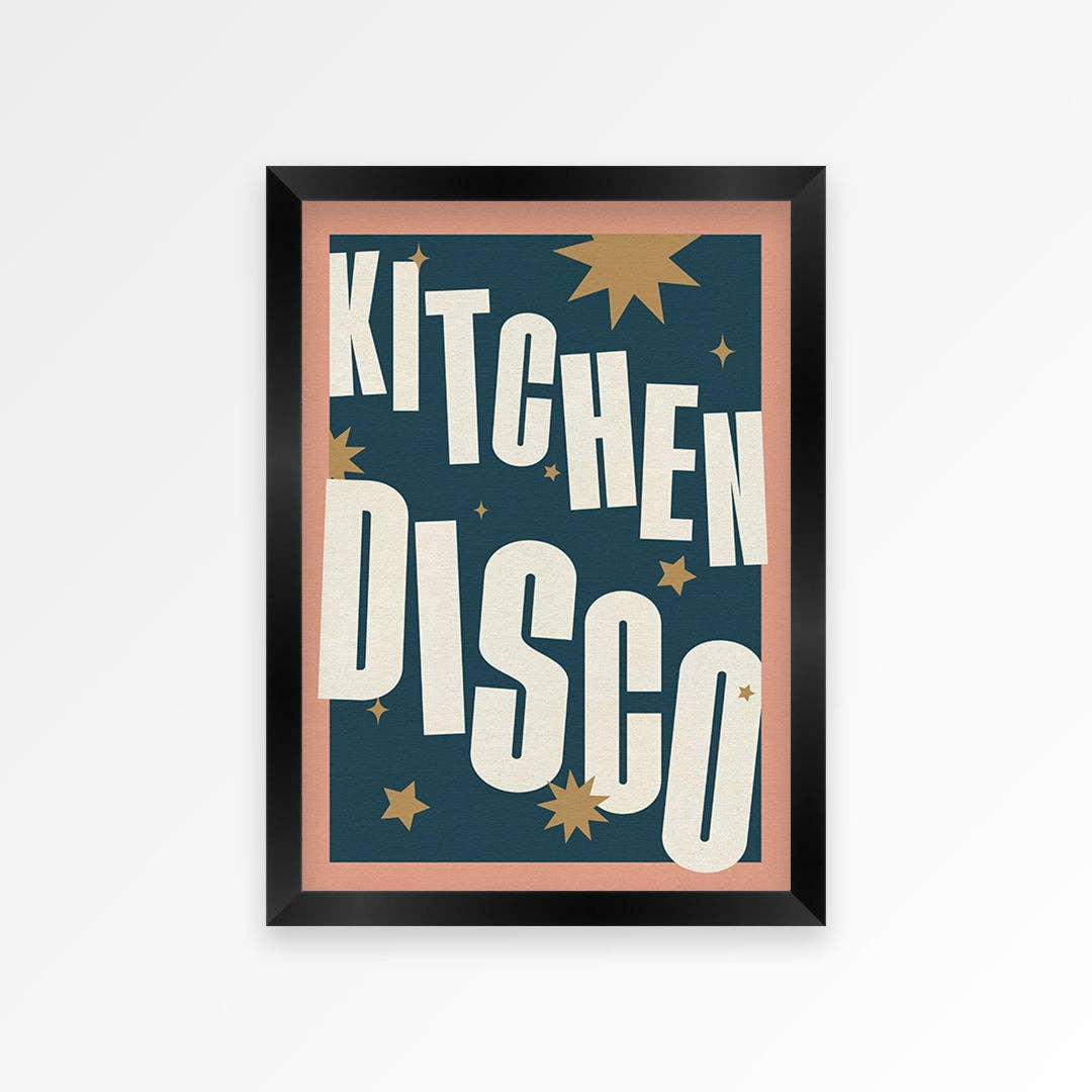 Kitchen Disco print A2 framed