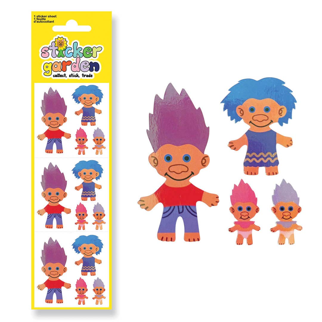 Pearlescent Troll Sticker Sheet