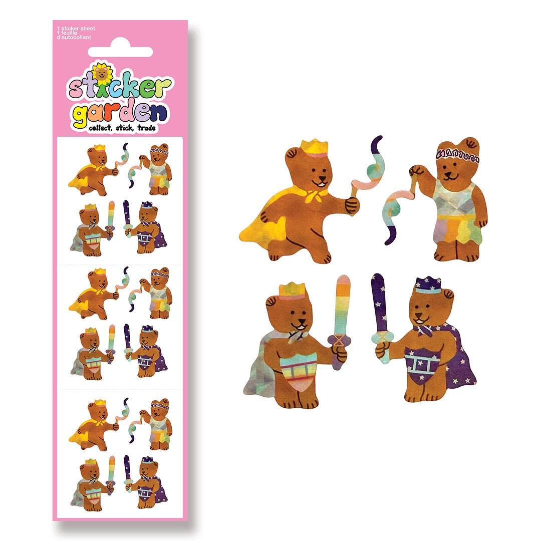 Prism Silk Bears Sticker Sheets