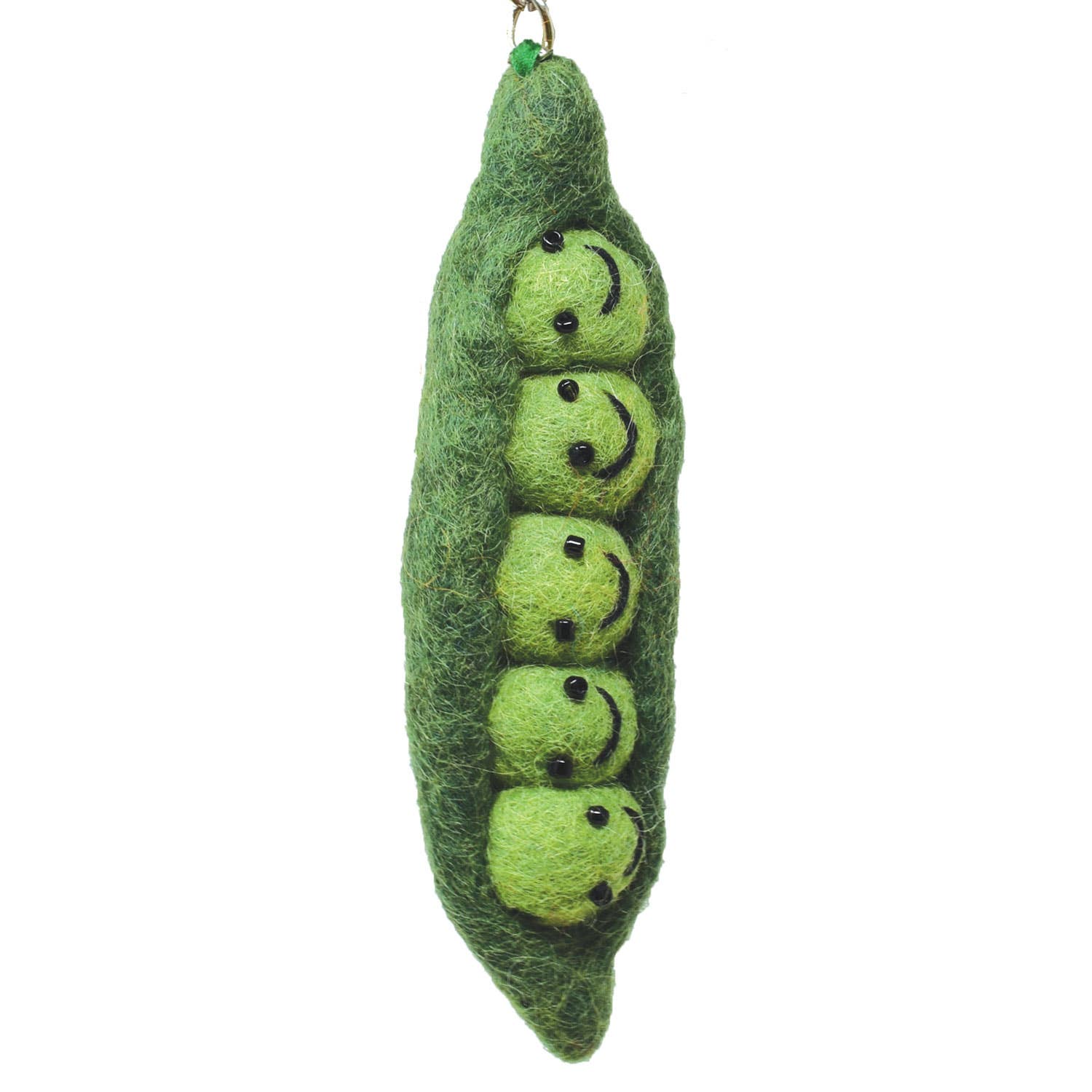 Felt Keychain - Peas In A Pod Felt Keyring - Black Yak Ltd Modern Love Store Glasgow