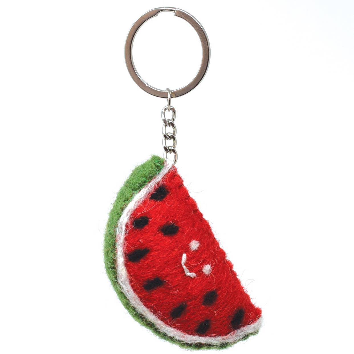 Felt Keychain - Watermelon Keyring - Black Yak Ltd Modern Love Store Glasgow