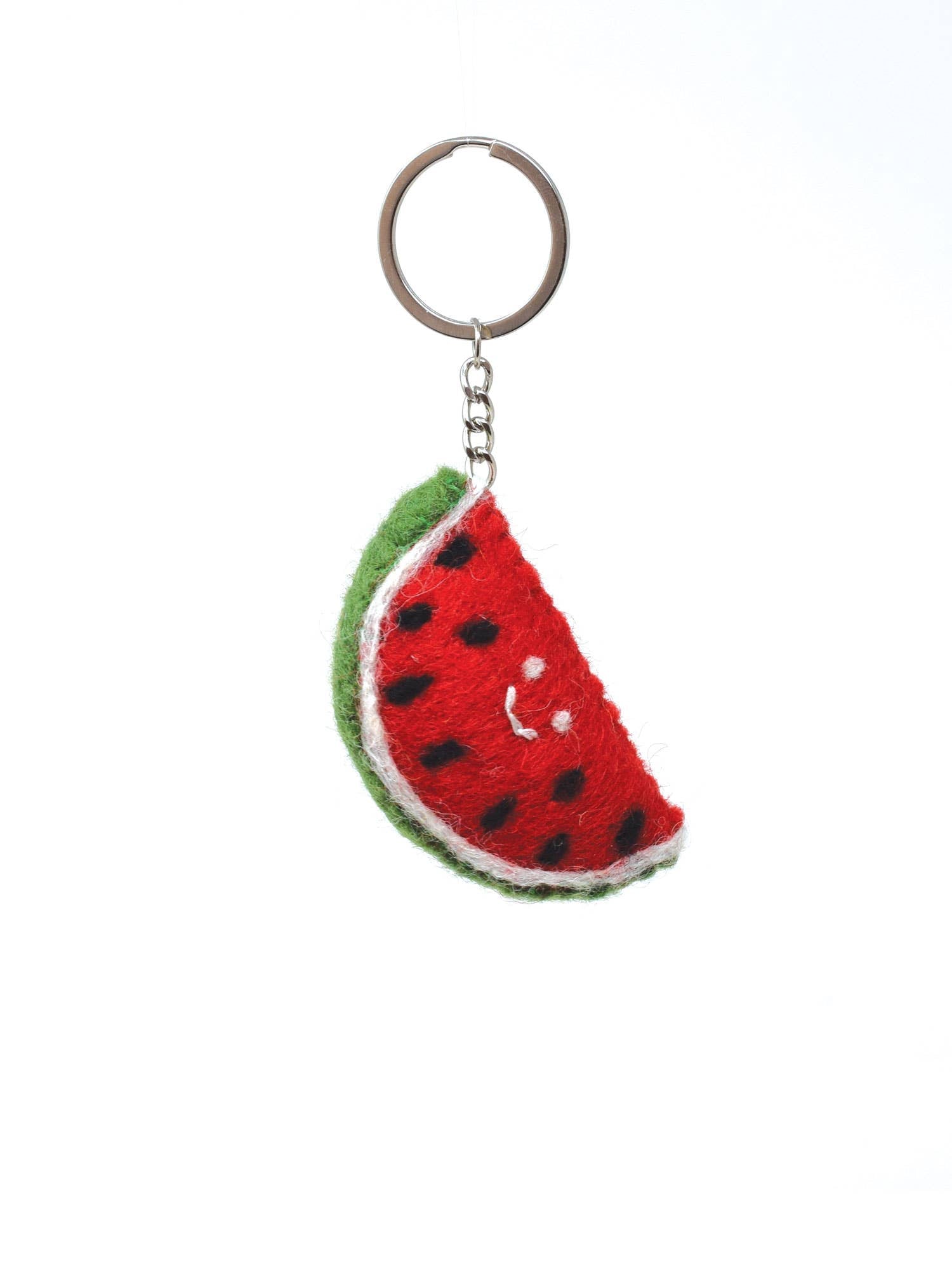 Felt Keychain - Watermelon Keyring - Black Yak Ltd Modern Love Store Glasgow