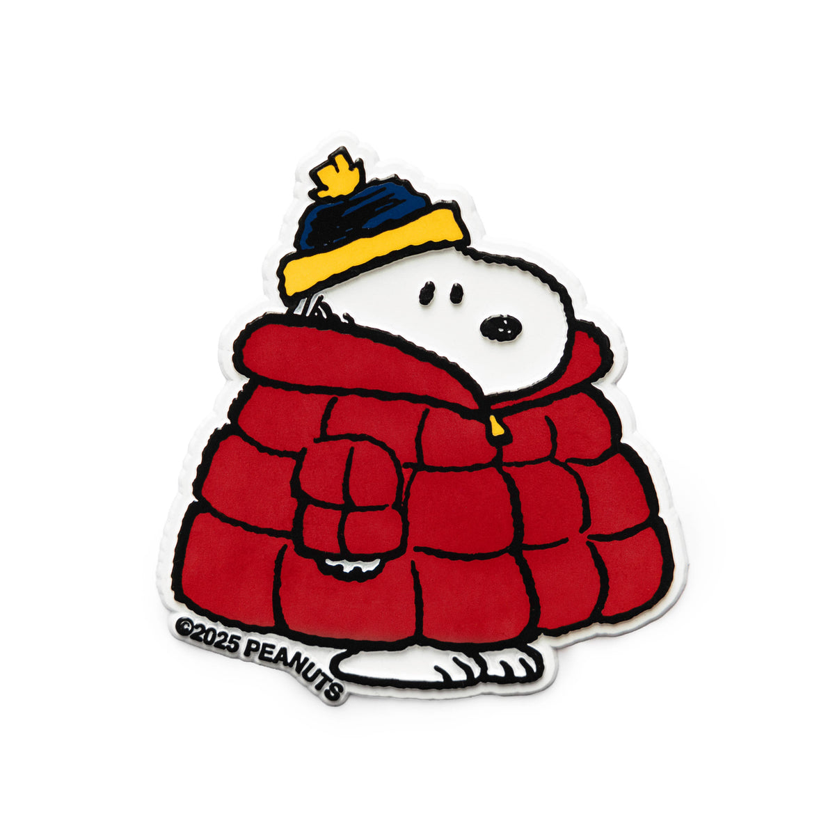 Snoopy Puffy Coat Fridge Magnet by Three Potato Four, product shot