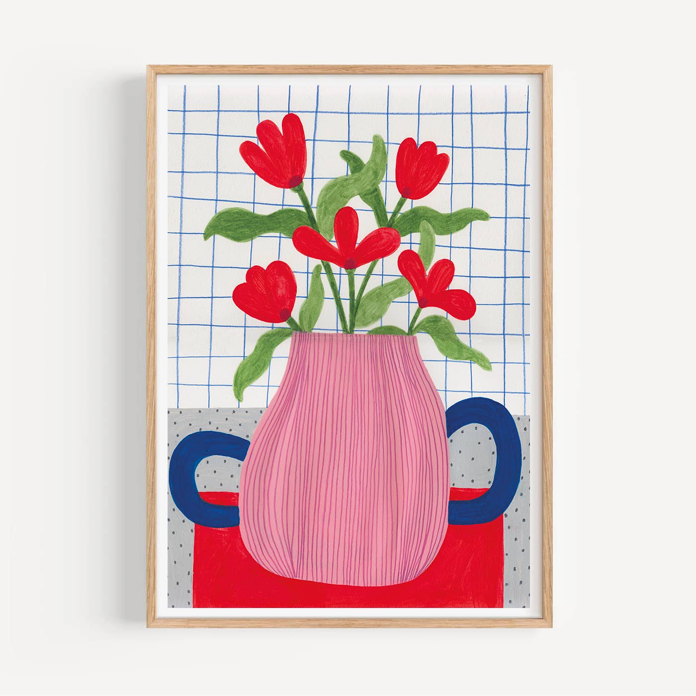 Flowers by Daria Solak Print - Daria Solak Illustrations Modern Love Store Glasgow