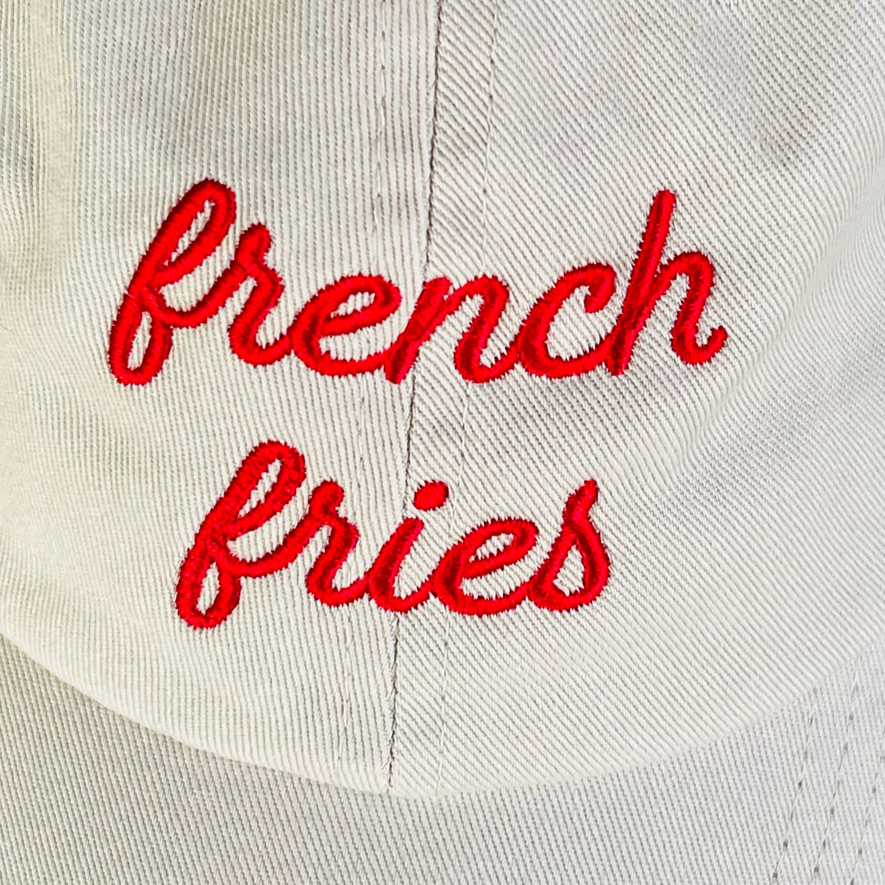 French Fries Baseball Cap - The Silver Spider Modern Love Store Glasgow