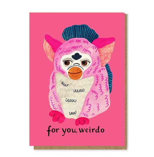 FURBY card - Daria Solak Illustrations Modern Love Store Glasgow