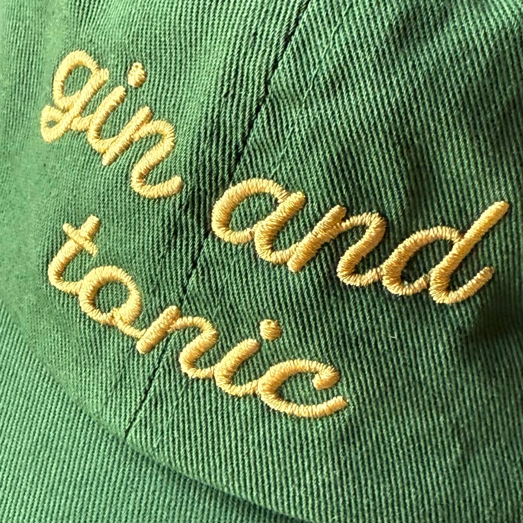 Gin and Tonic Baseball Cap - The Silver Spider Modern Love Store Glasgow
