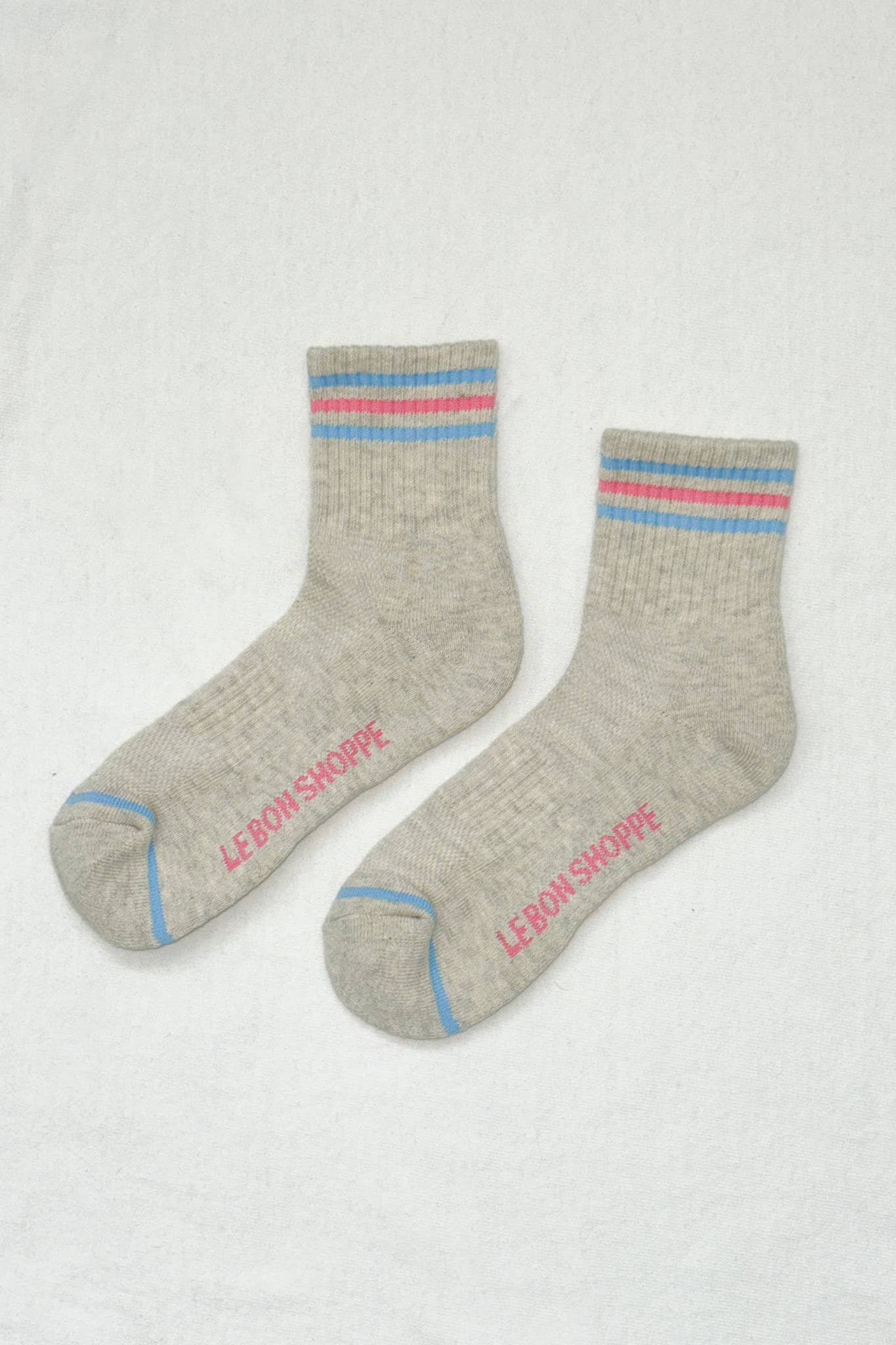 Girlfriend Socks: Bright Grey - Le Bon Shoppe Modern Love Store Glasgow