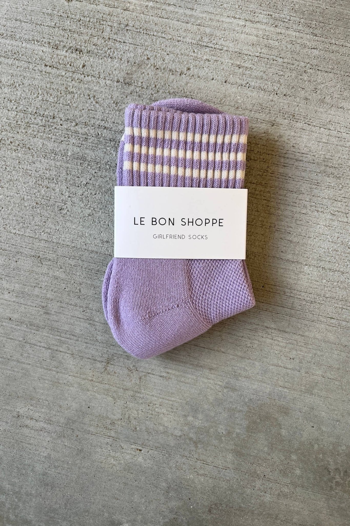 Girlfriend Socks: Bright Grey - Le Bon Shoppe Modern Love Store Glasgow
