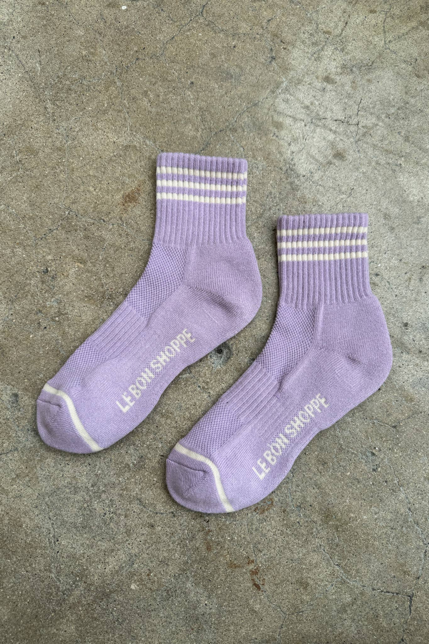 Girlfriend Socks: Bright Grey - Le Bon Shoppe Modern Love Store Glasgow