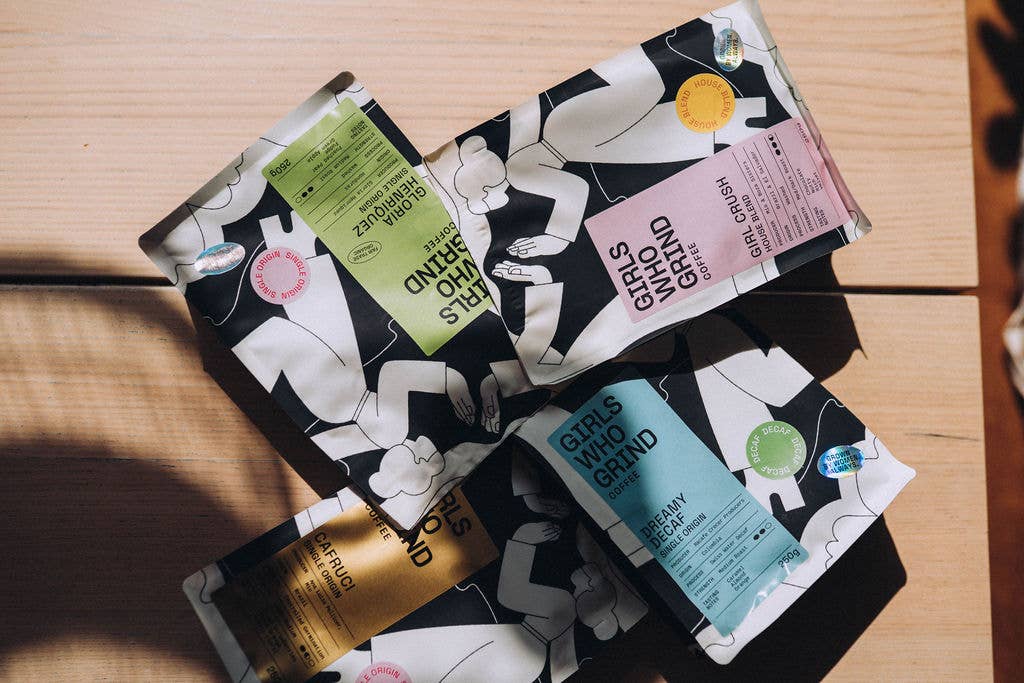 Decaf Coffee Beans, Dreamy Decaf, Racafe Crecer, Colombia.: French Press / 250g - Girls Who Grind Coffee Modern Love Store Glasgow