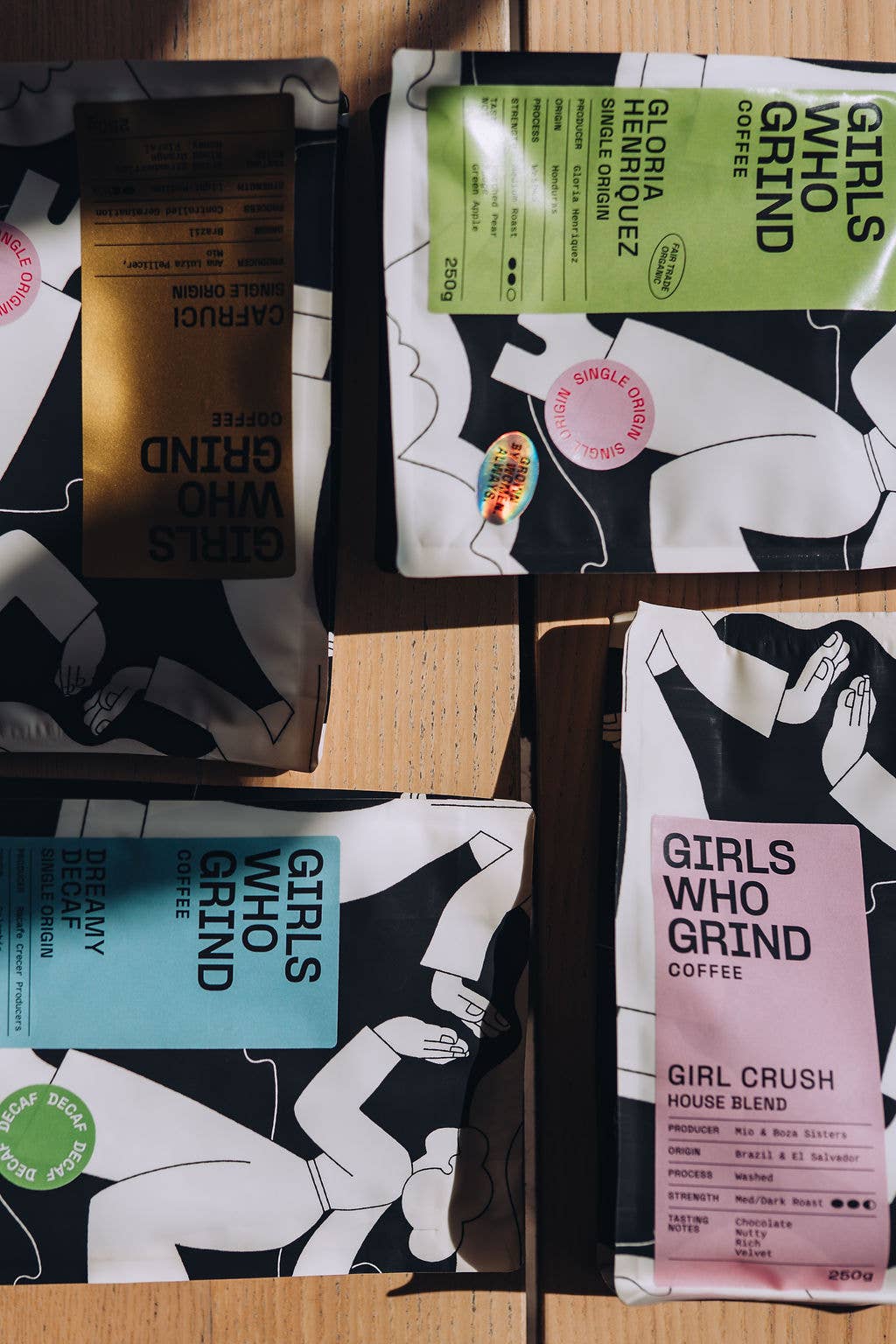 Decaf Coffee Beans, Dreamy Decaf, Racafe Crecer, Colombia.: Wholebean / 250g - Girls Who Grind Coffee Modern Love Store Glasgow