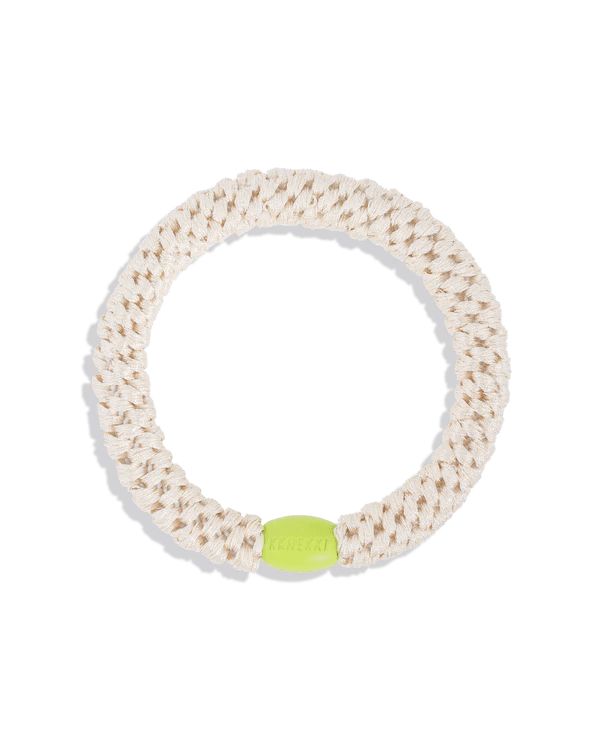 KKNEKKI Ivory Green Bead Hair Bobble - hair clip kknekki Modern Love Store