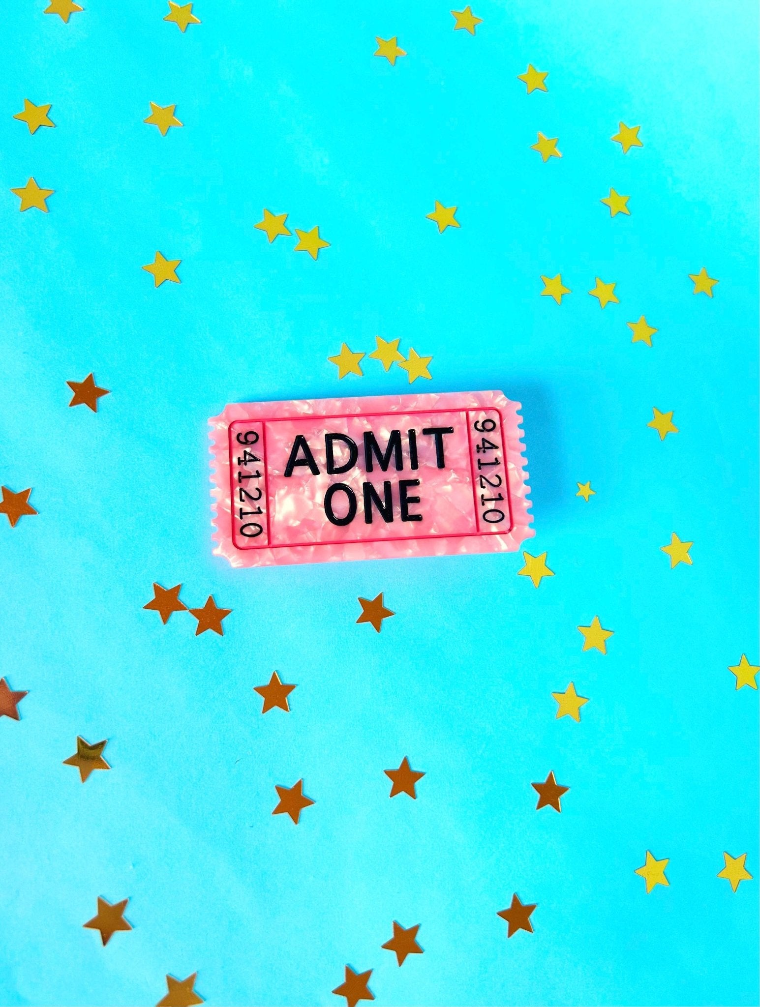 Ticket Hair Clip - hair clip The Peach Fuzz Modern Love Store Glasgow