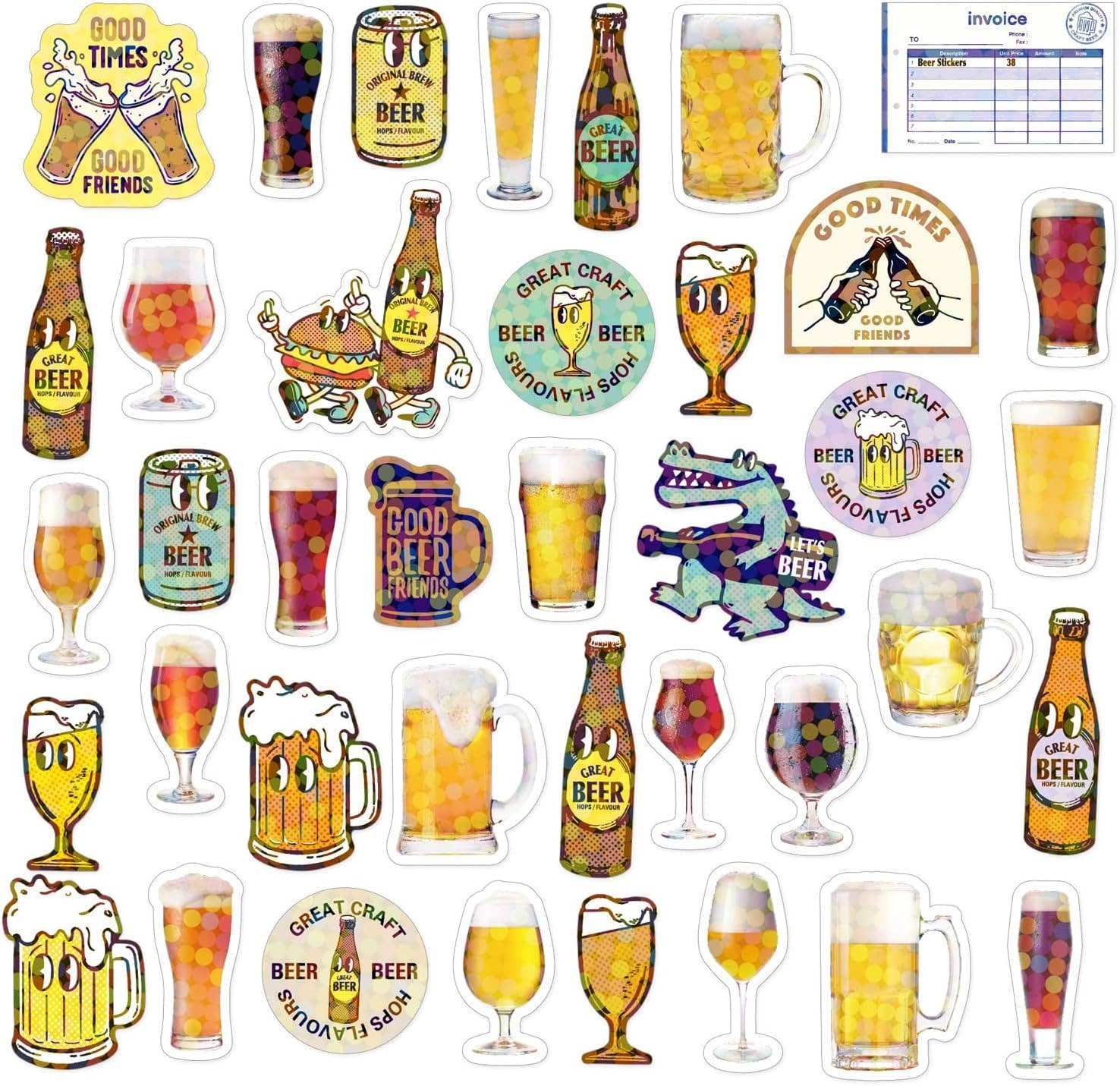 Hako Sticker Beer - Greeting Life America Modern Love Store Glasgow