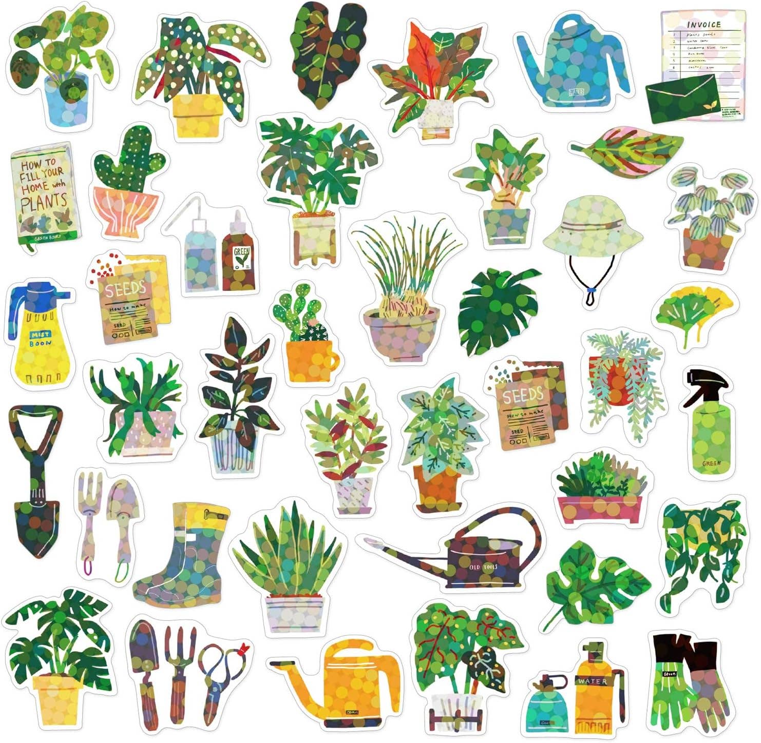 Hako Sticker Green Plants - Greeting Life America Modern Love Store Glasgow