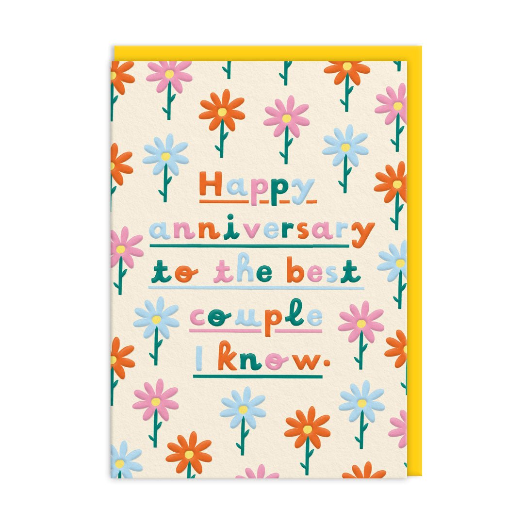 Happy Anniversary - Best Couple Card - Card Ohh Deer UK + EU Modern Love Store Glasgow