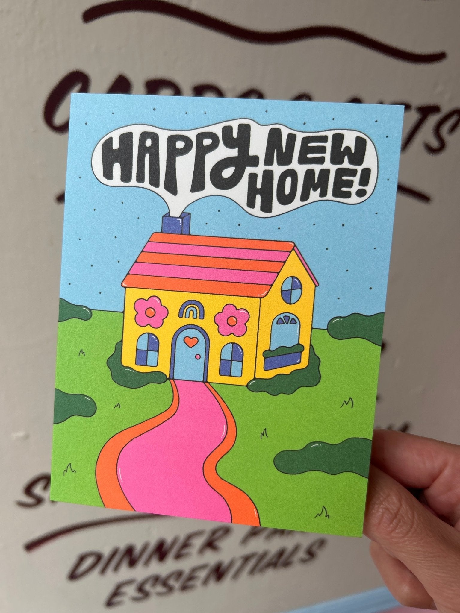 Happy New Home Card - 1973 Modern Love Store Glasgow