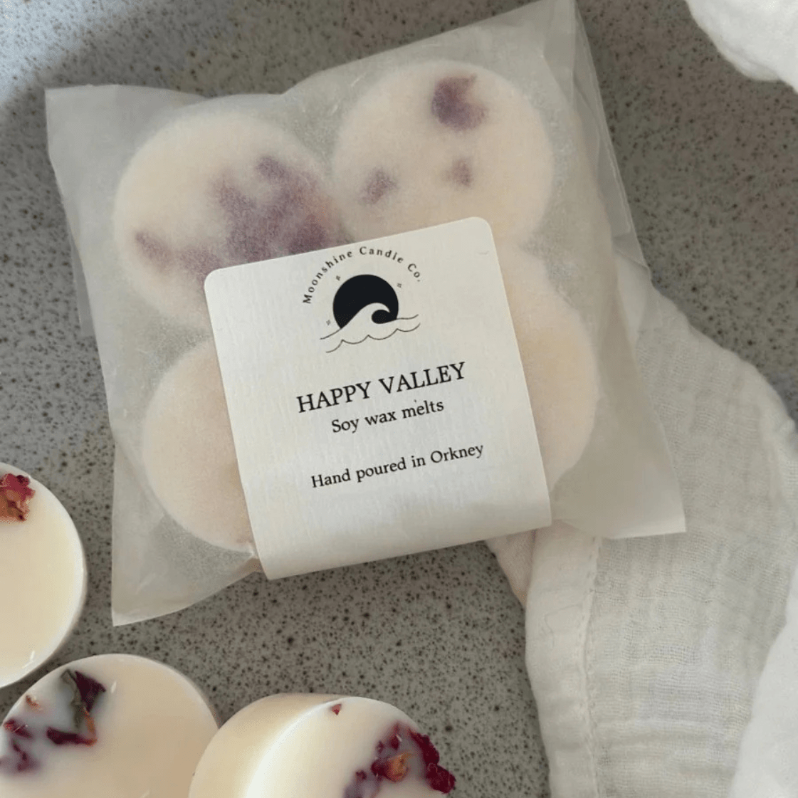 Happy Valley Luxury Soy Wax Melts Made in Scotland - Moonshine Candle Co. Modern Love Store Glasgow