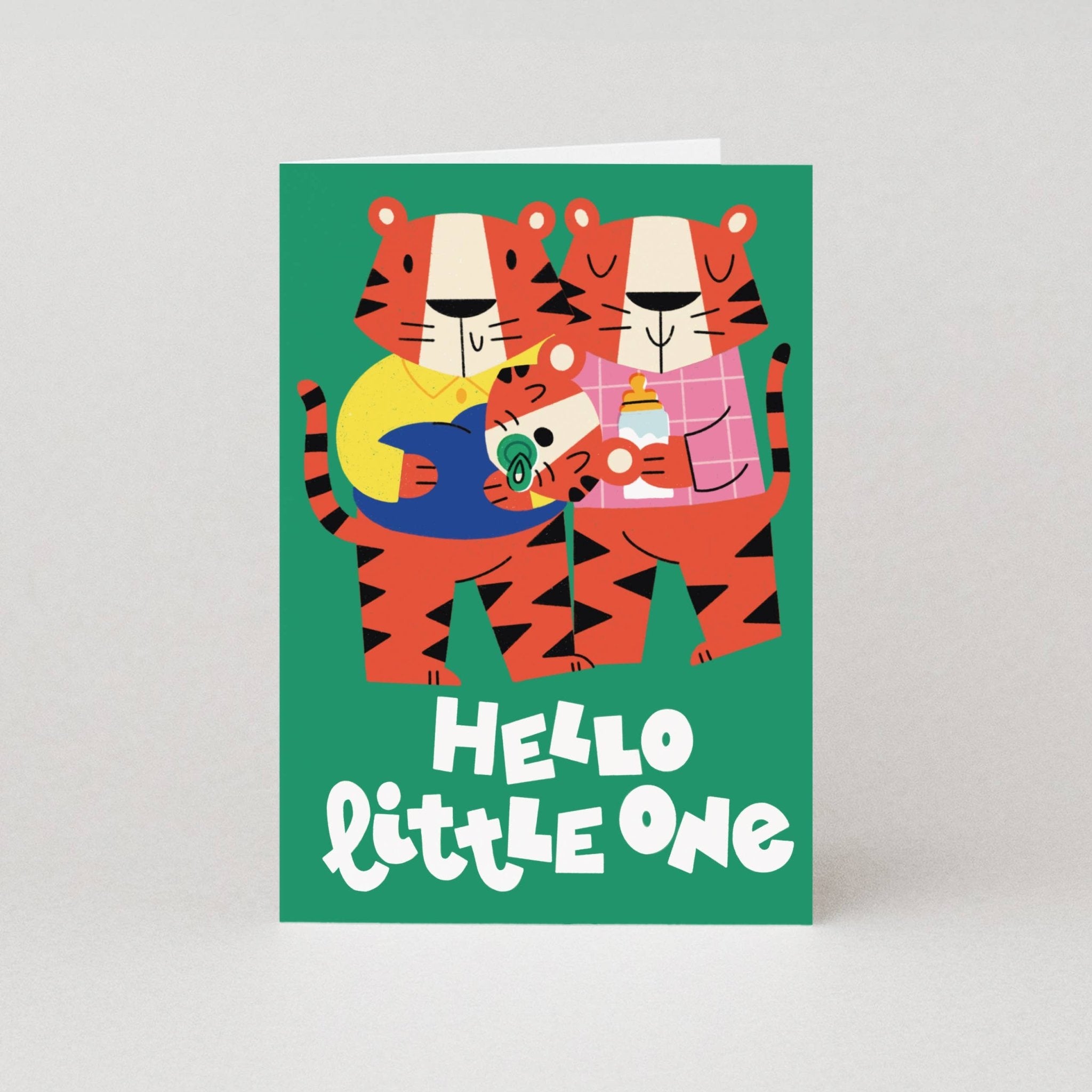 Hello Little One Card | New Baby Card | Baby Greeting Cards - Studio Boketto Modern Love Store Glasgow