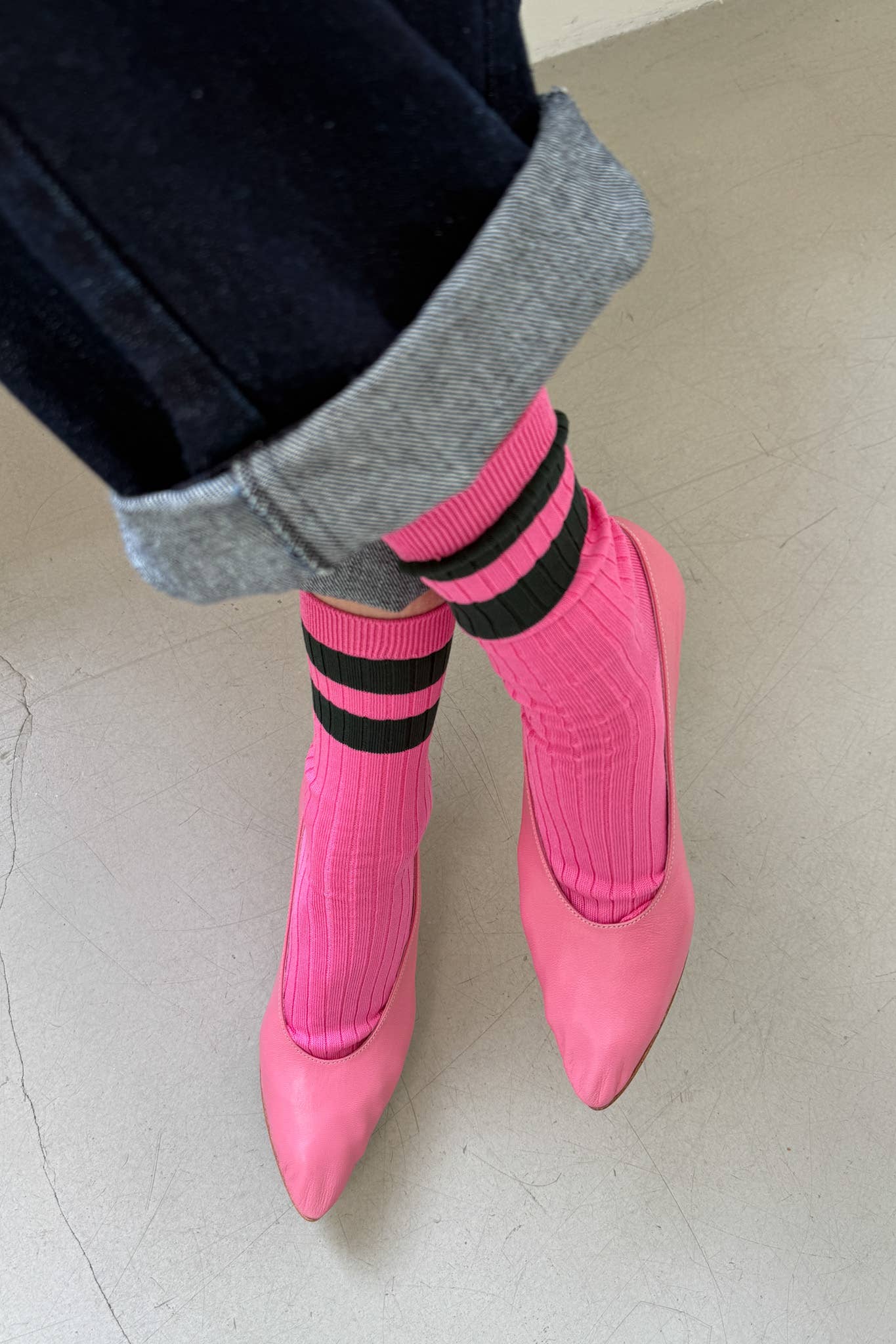 Her Socks - Varsity: Espresso - Modern Love Store Glasgow