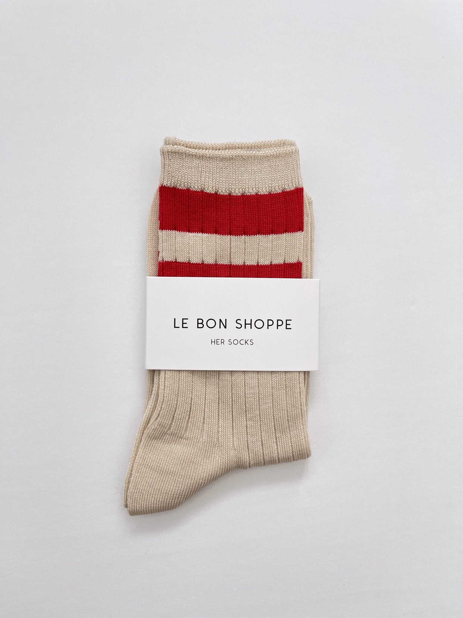 Her Socks - Varsity: Espresso - Le Bon Shoppe Modern Love Store Glasgow