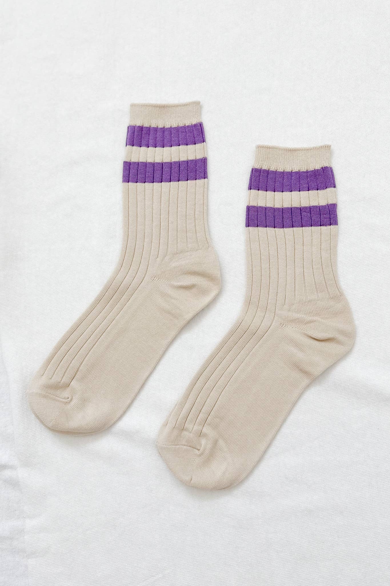 Her Socks - Varsity: Ube - Le Bon Shoppe Modern Love Store Glasgow