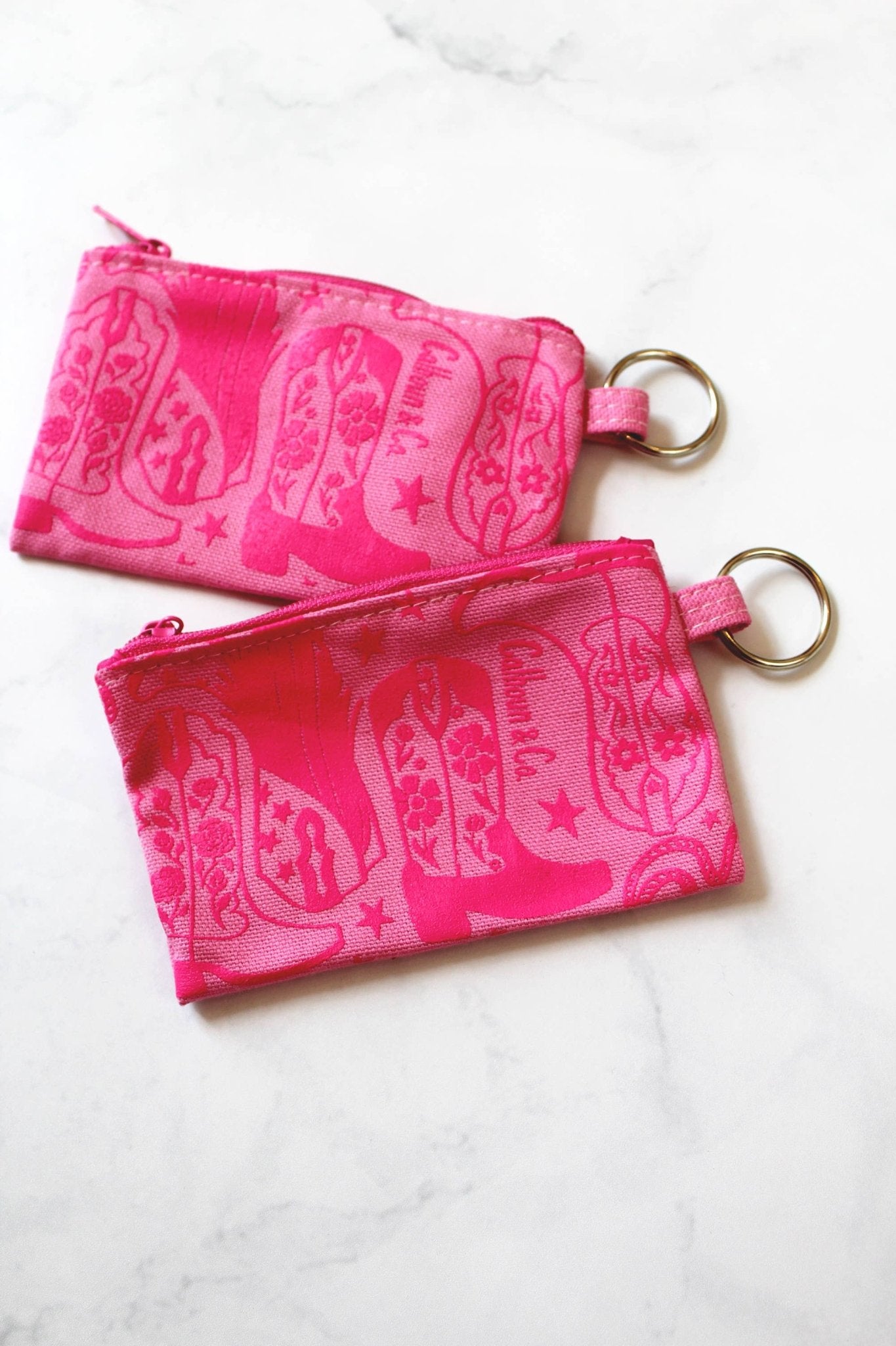 Howdy Cowgirl Zipper Card Pouch with Keyring  - Calhoun & Co. Modern Love Store Glasgow