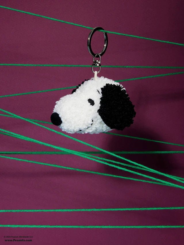 Snoopy Head Tiny Teddy Cream Keychain - keyring Bon Ton Toys Modern Love Store Glasgow