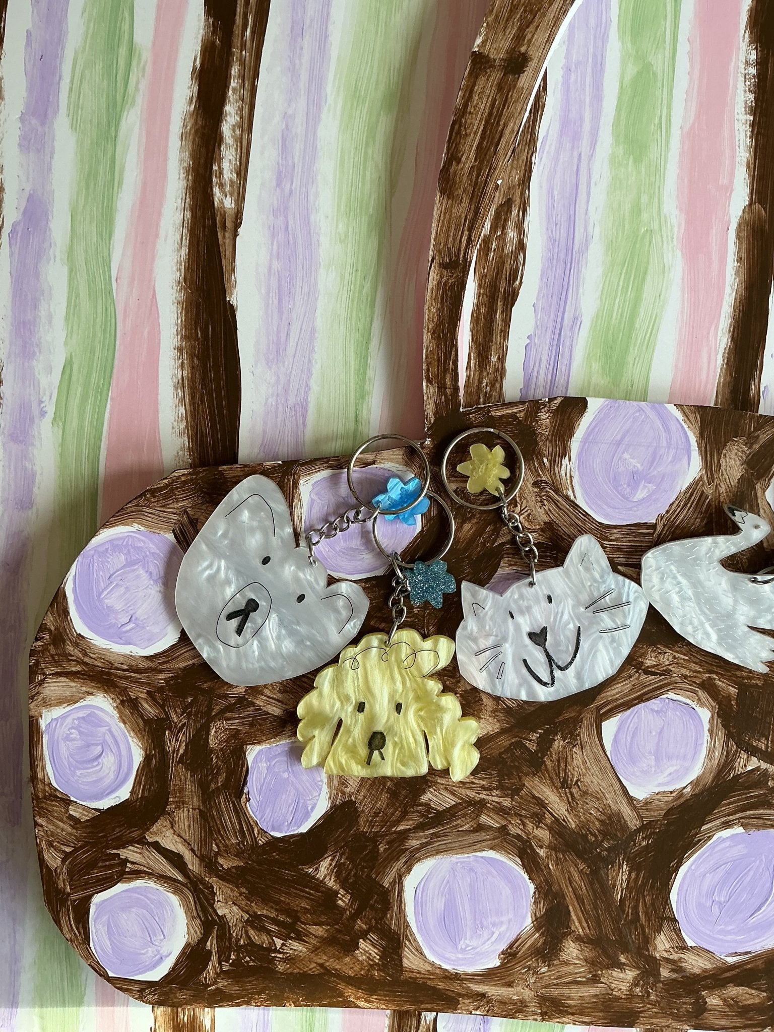 Bear Keyring - keyring Victoria Catten Modern Love Store