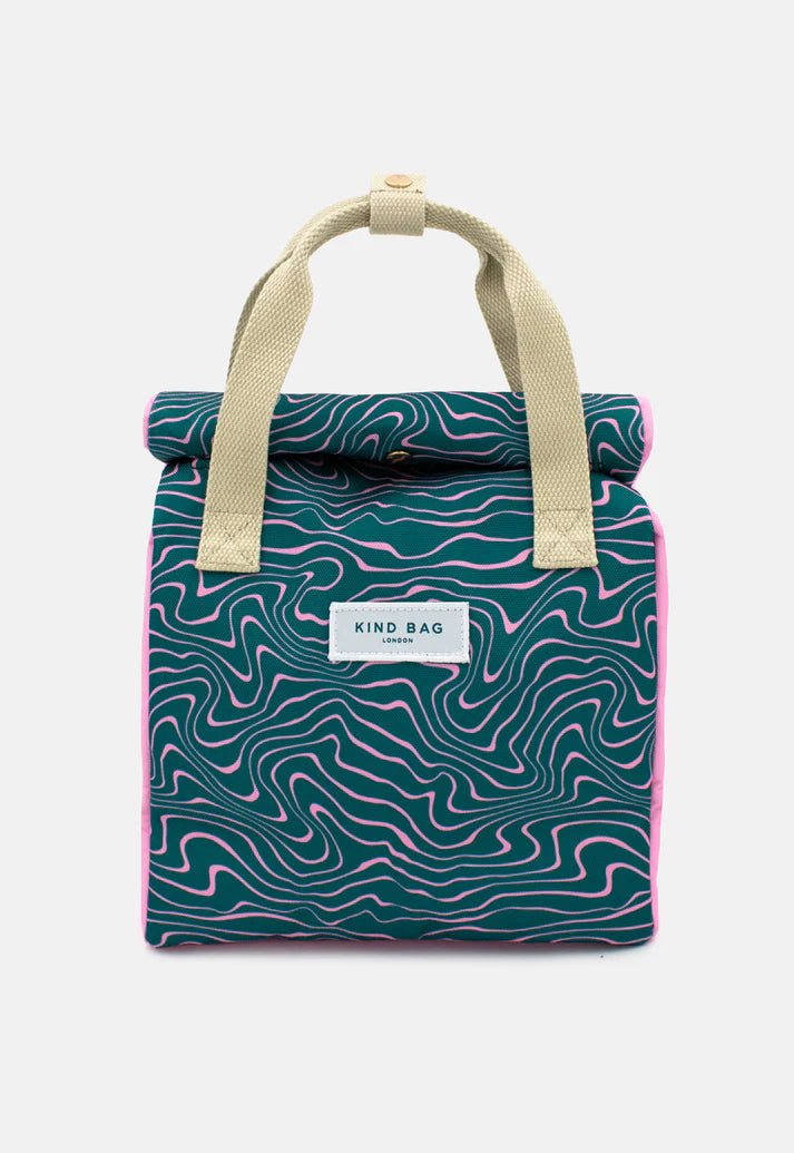 Lunch Bag Contours Green & Pink accessories 