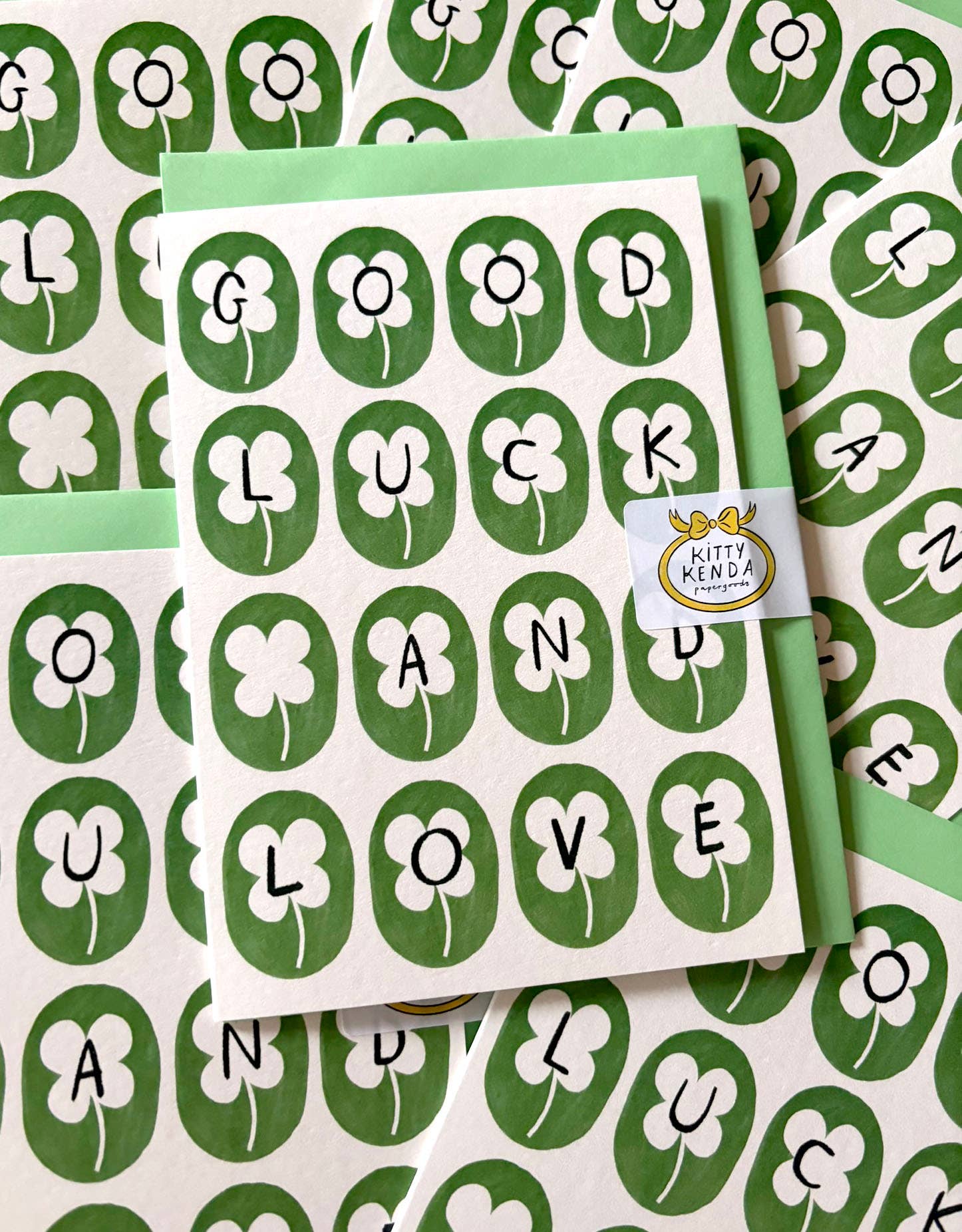 Good Luck And Love - Kitty Kenda Papergoods Modern Love Store Glasgow