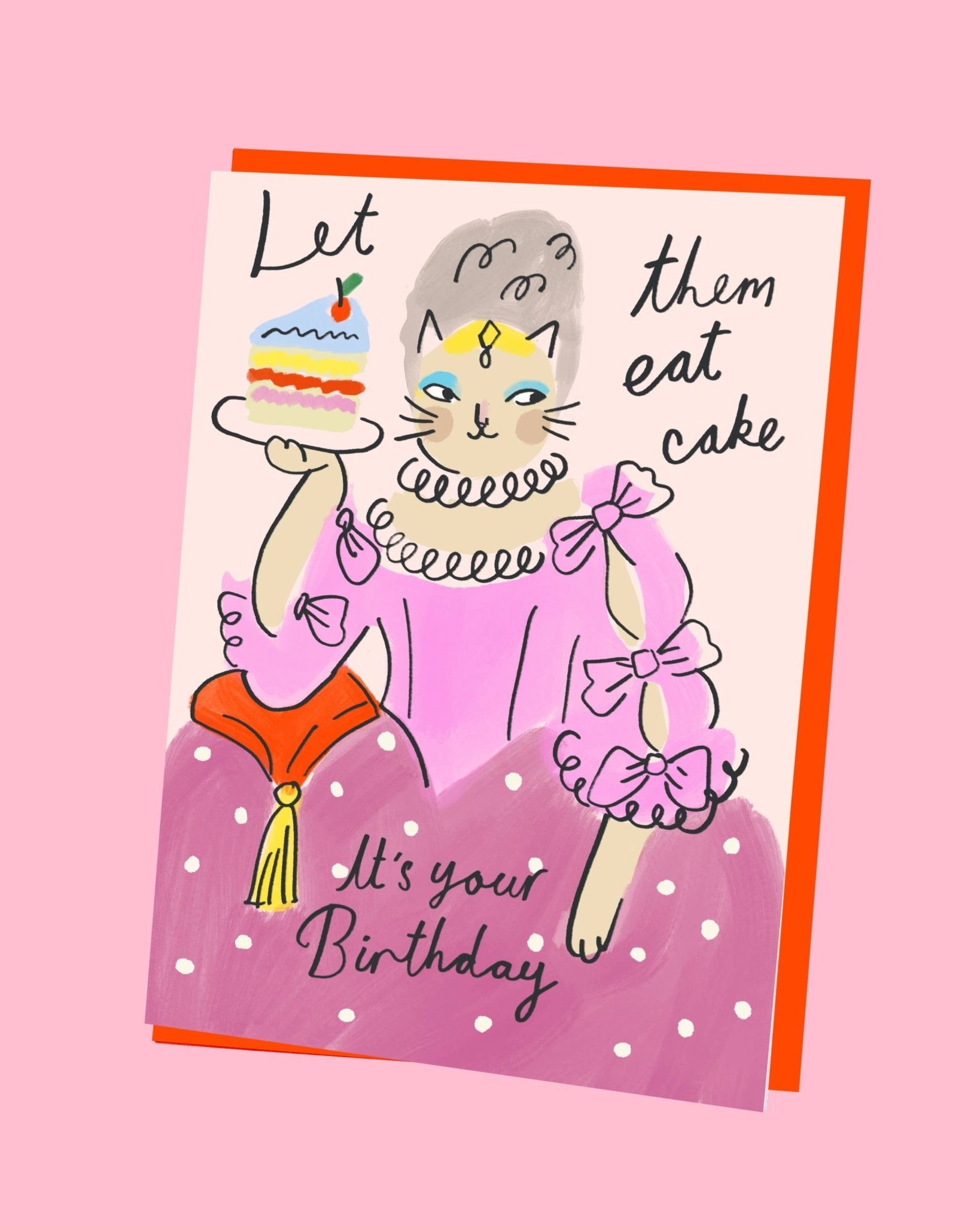 Kitty Antoinette Birthday Greeting Card - Kitty Kenda Papergoods Modern Love Store Glasgow