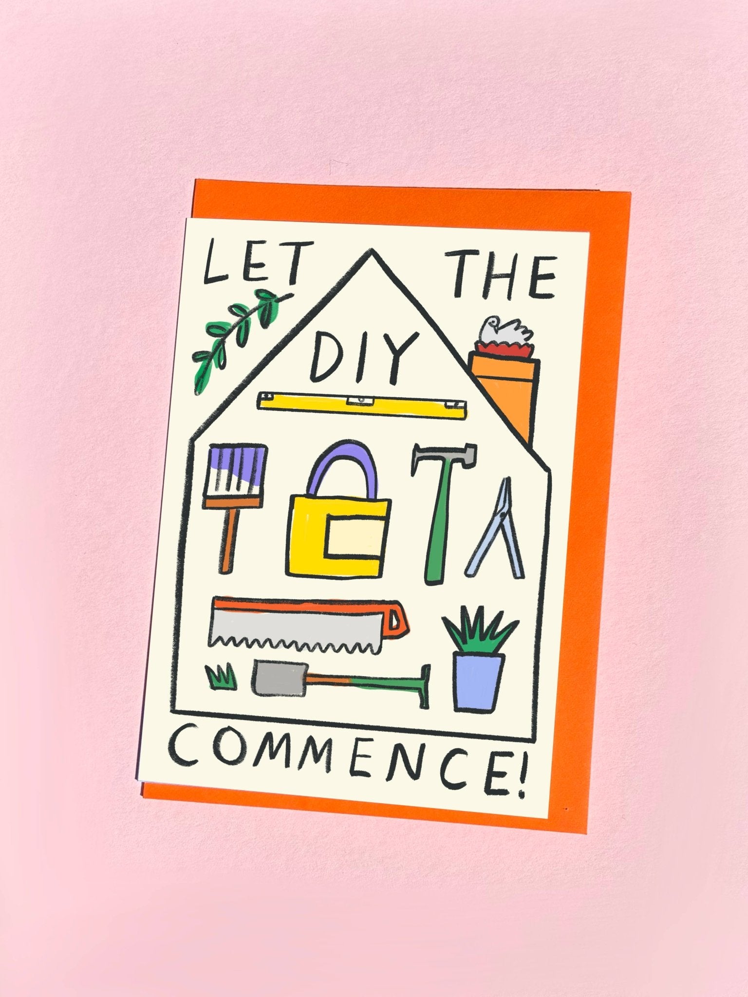 New Home DIY Greeting Card - Kitty Kenda Papergoods Modern Love Store Glasgow