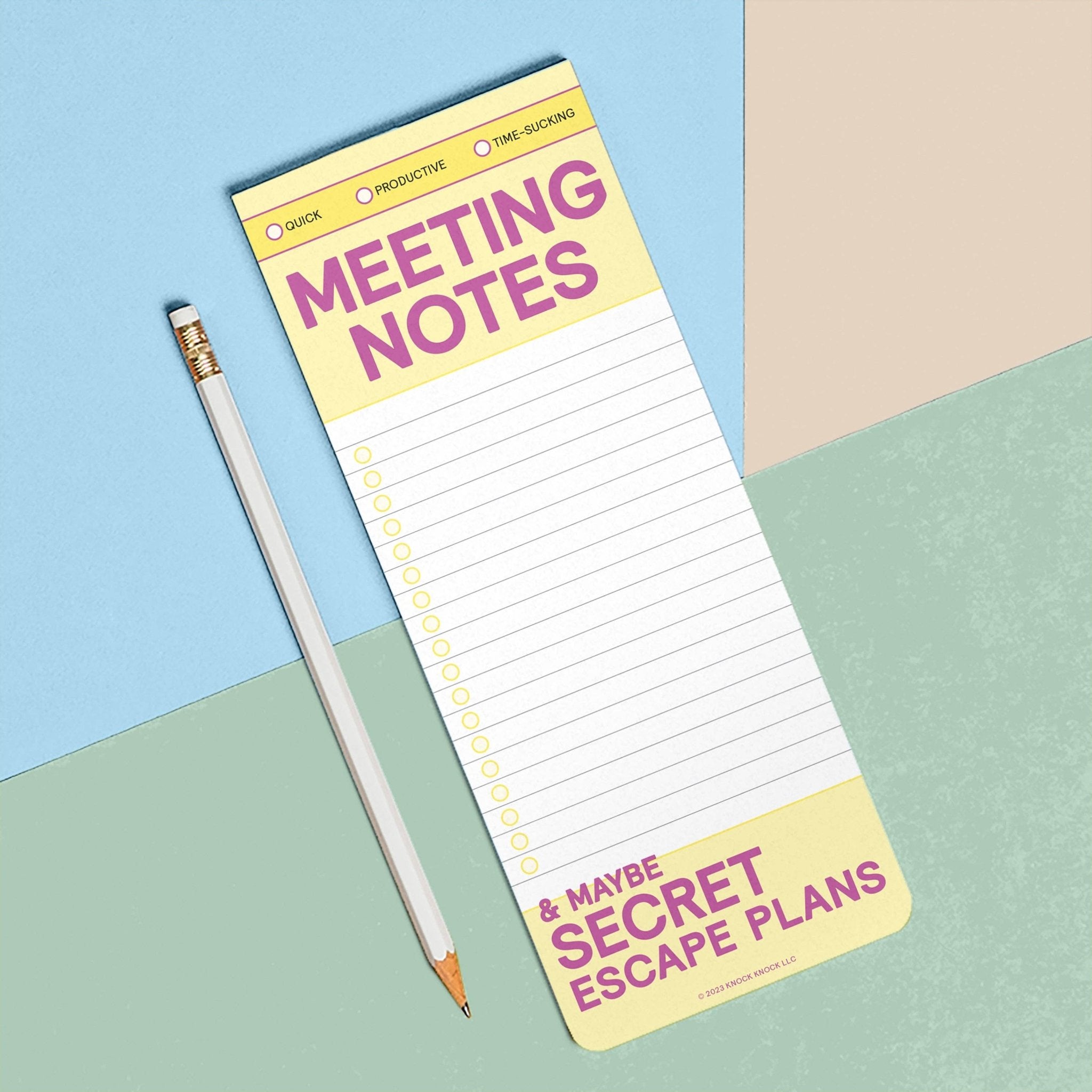Knock Knock Meeting Notes Make - a - List Pads - Knock Knock UK Modern Love Store Glasgow